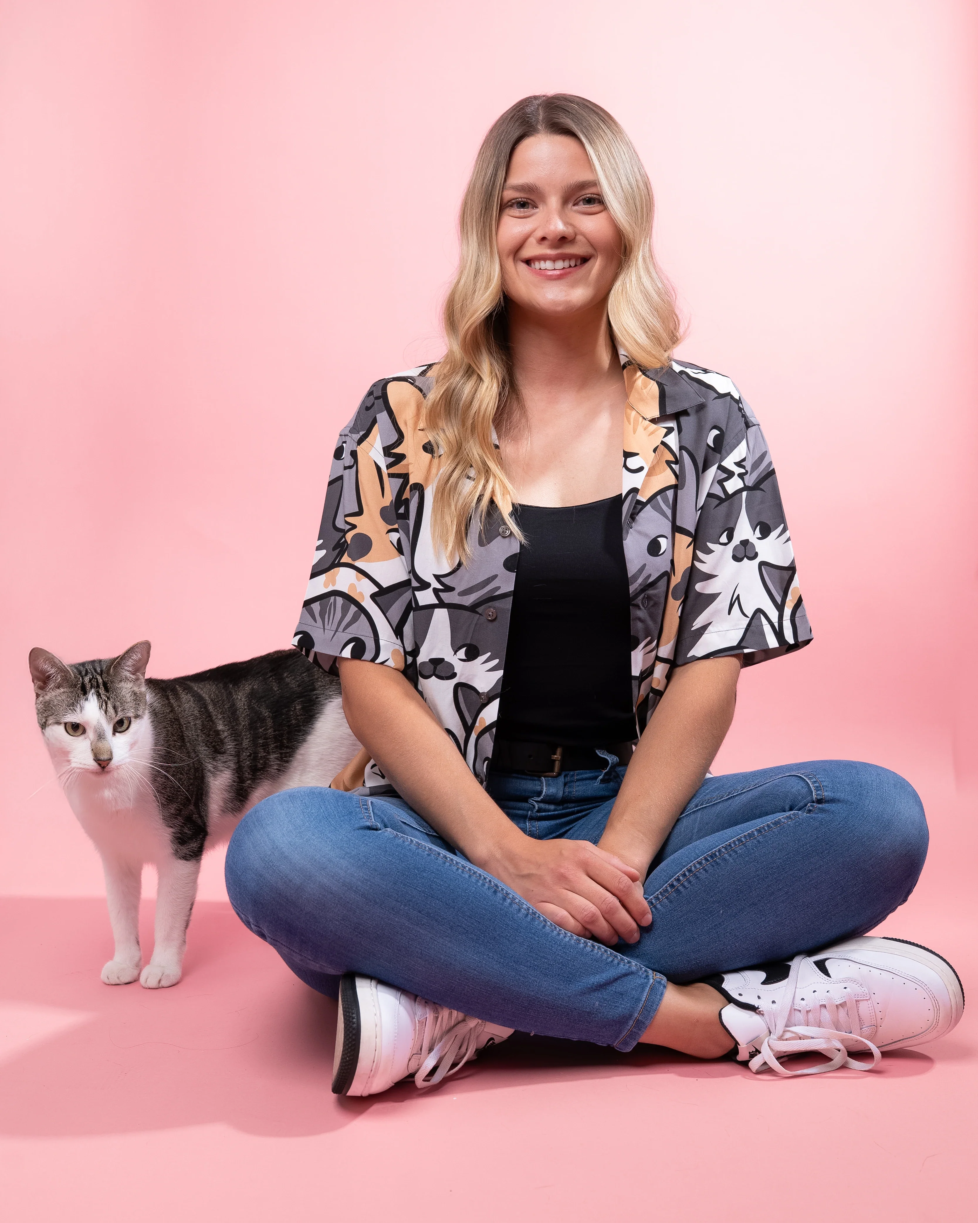 Are You Kitten Me Button Up - Image 7
