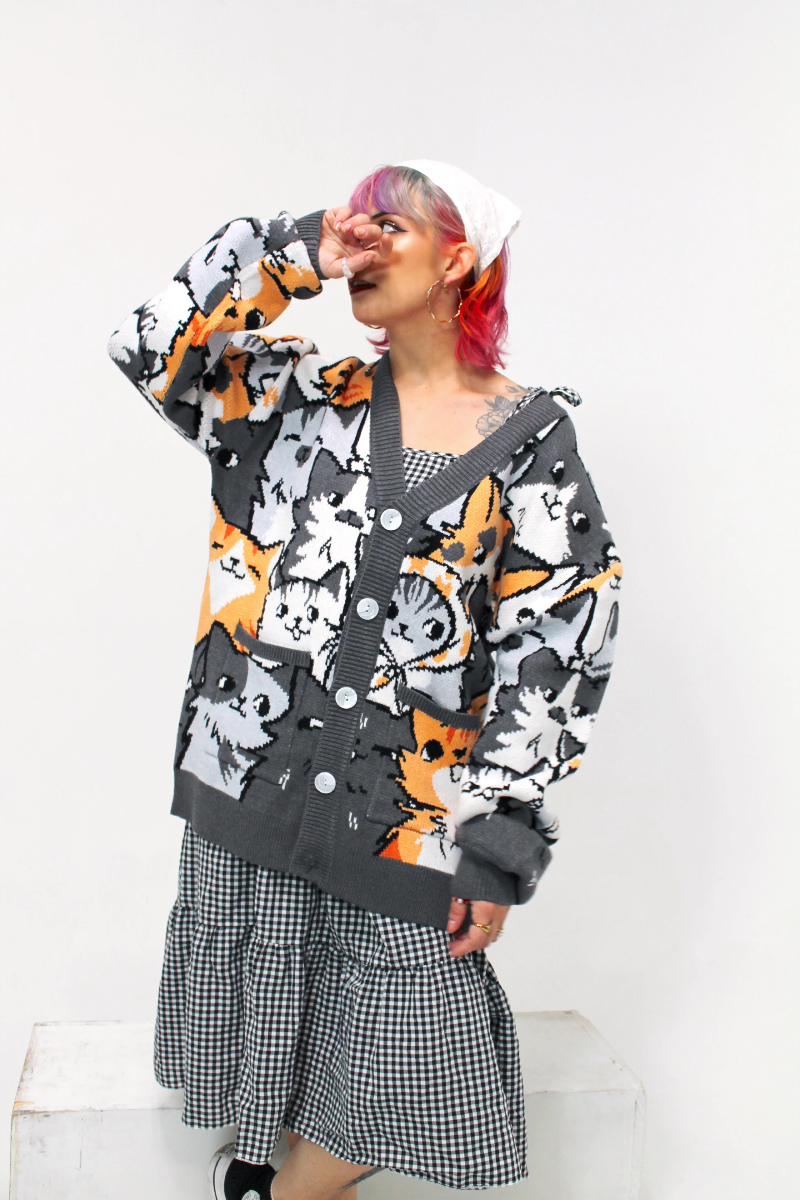 Are You Kitten Me Cardigan - Image 13