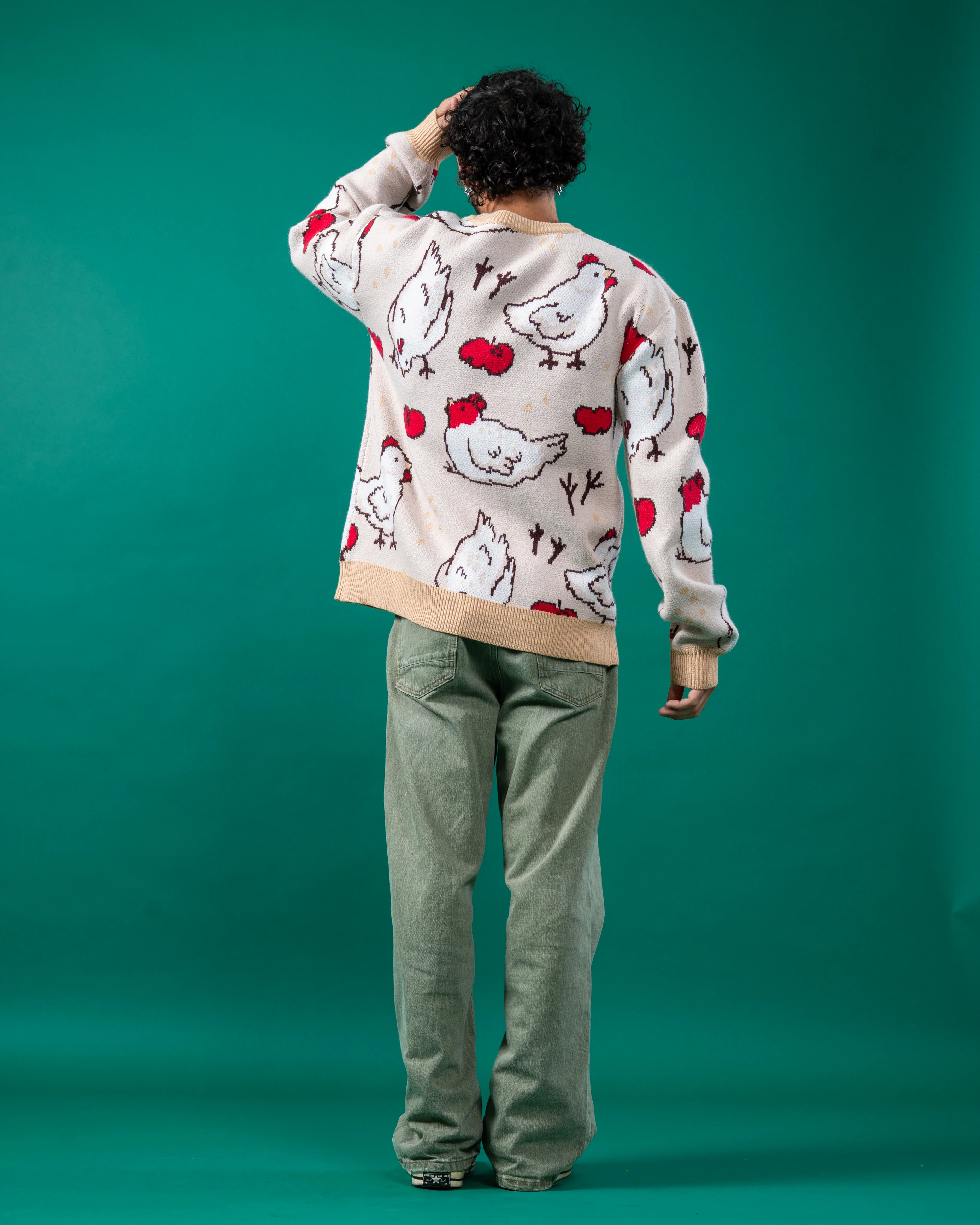 Beige Chicken Sweater - Image 7
