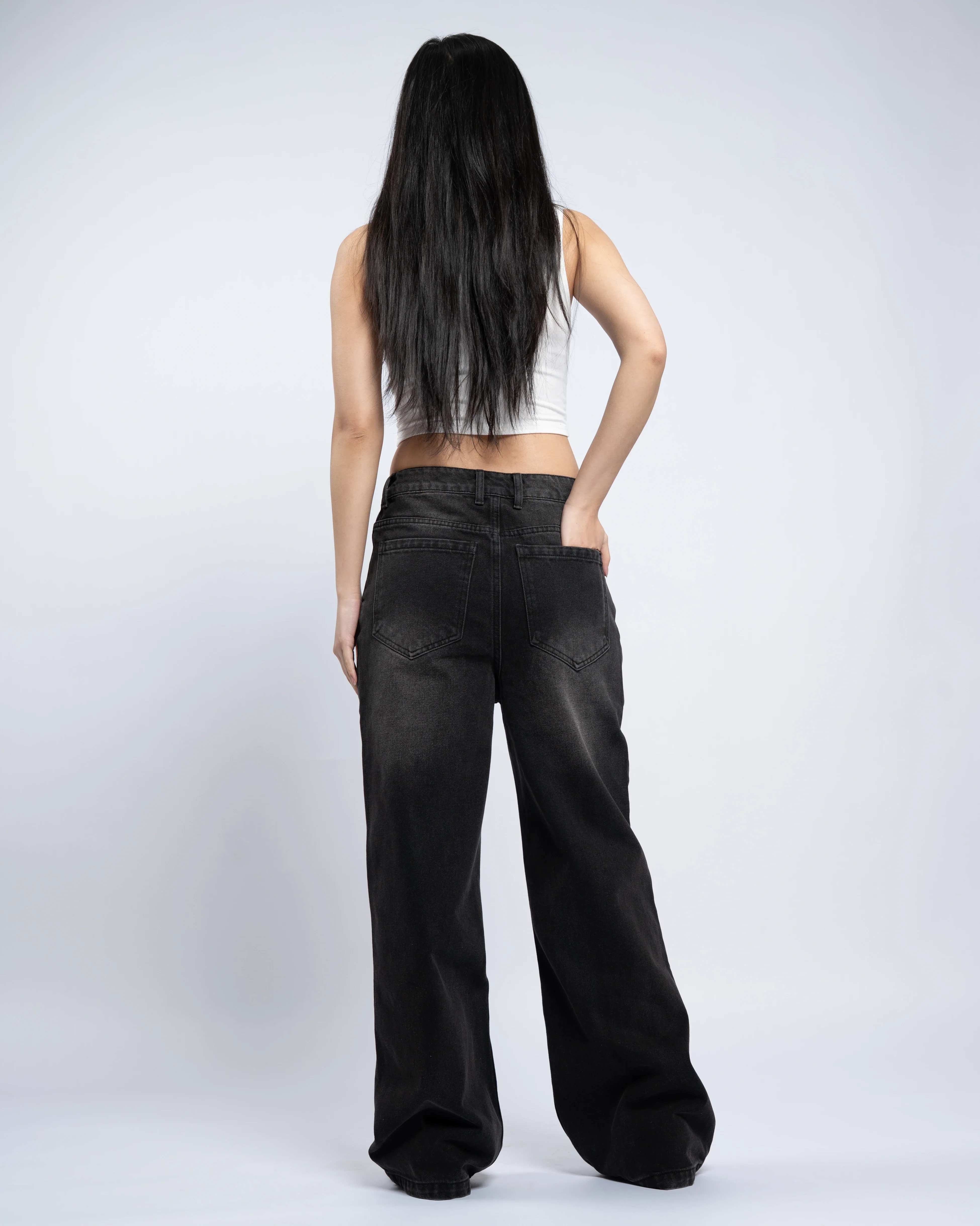 Black Baggy Jeans - Image 7