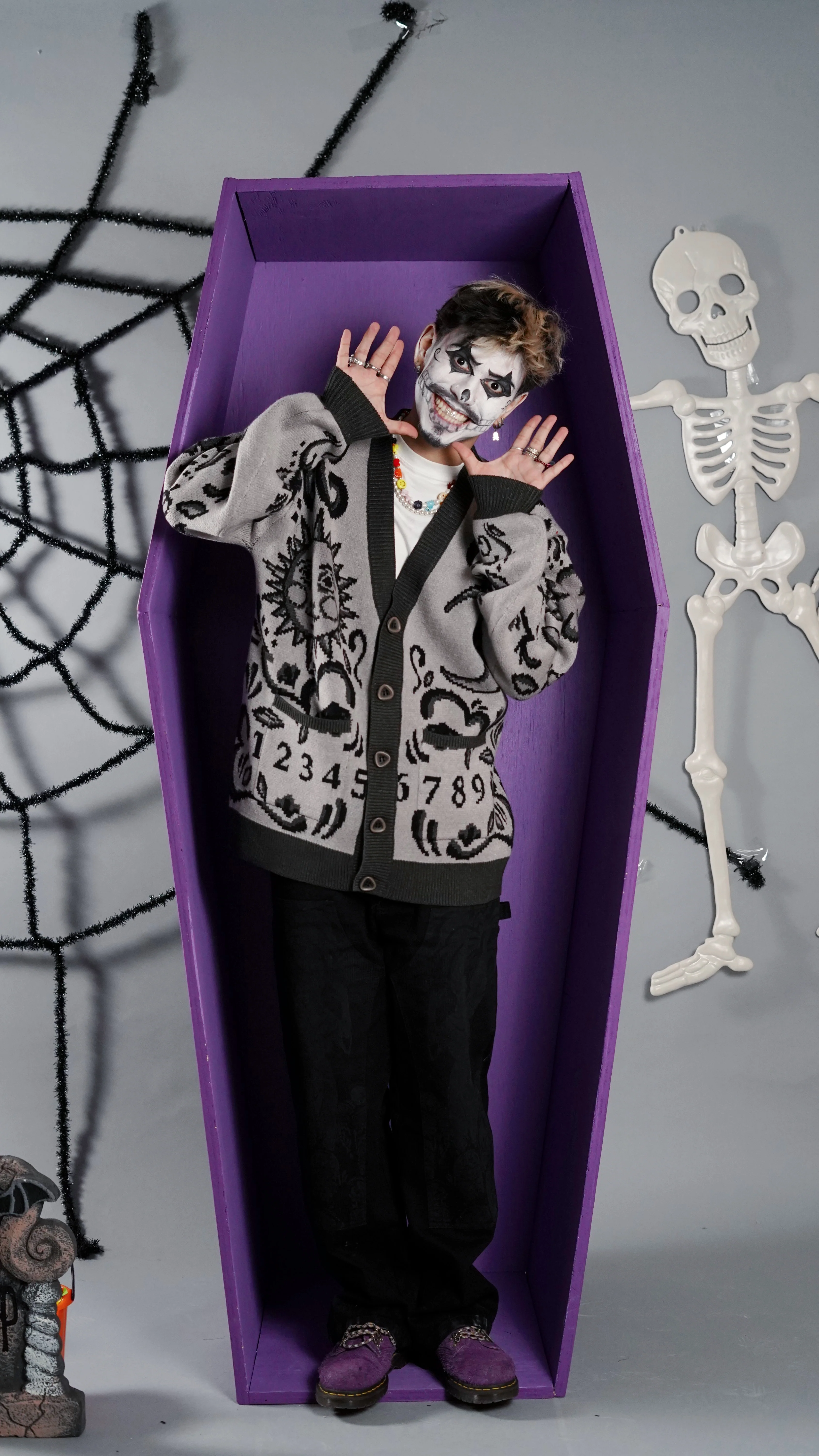 Black Ouija Cardigan - Image 6