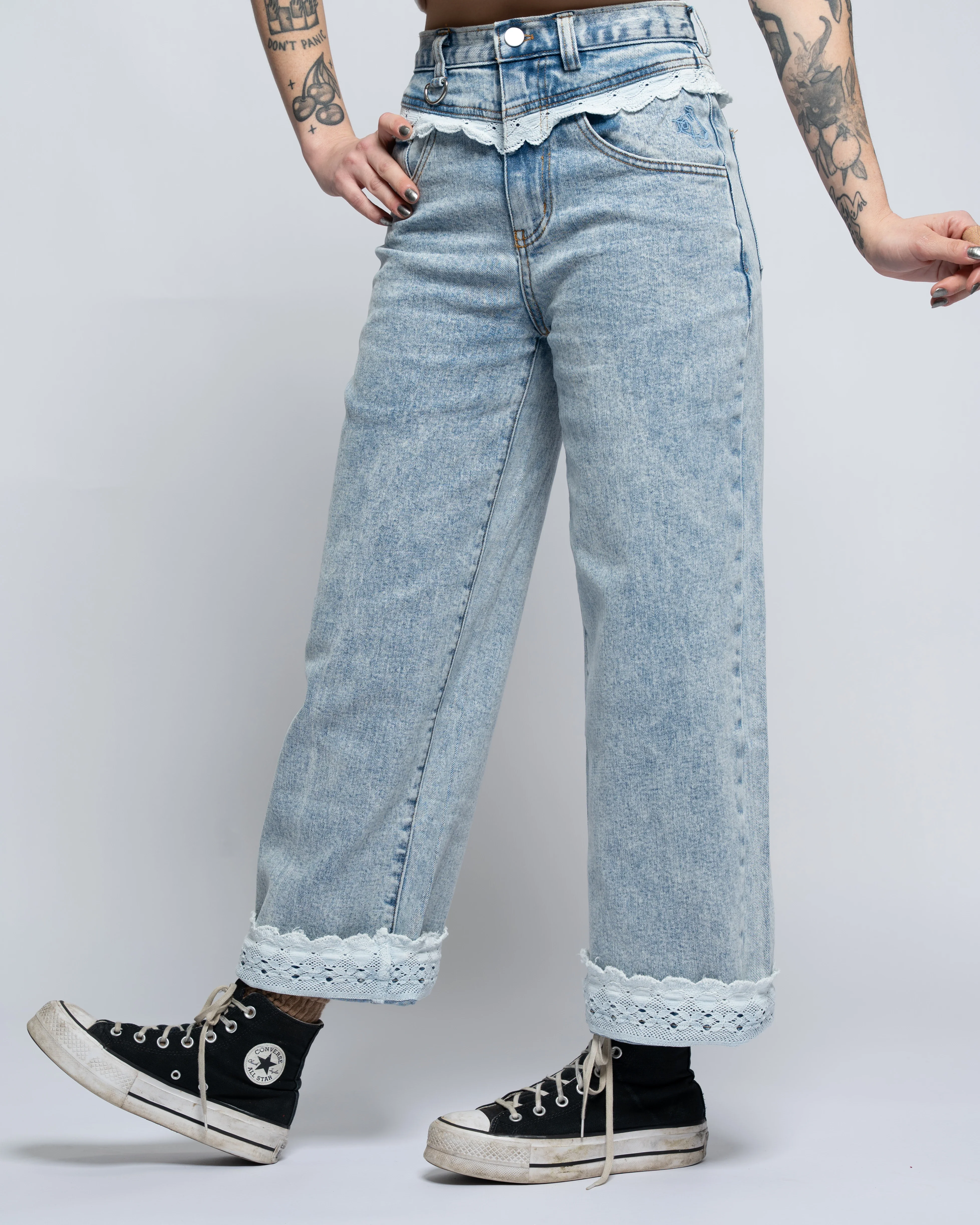 Blue Lace Jeans - Image 15