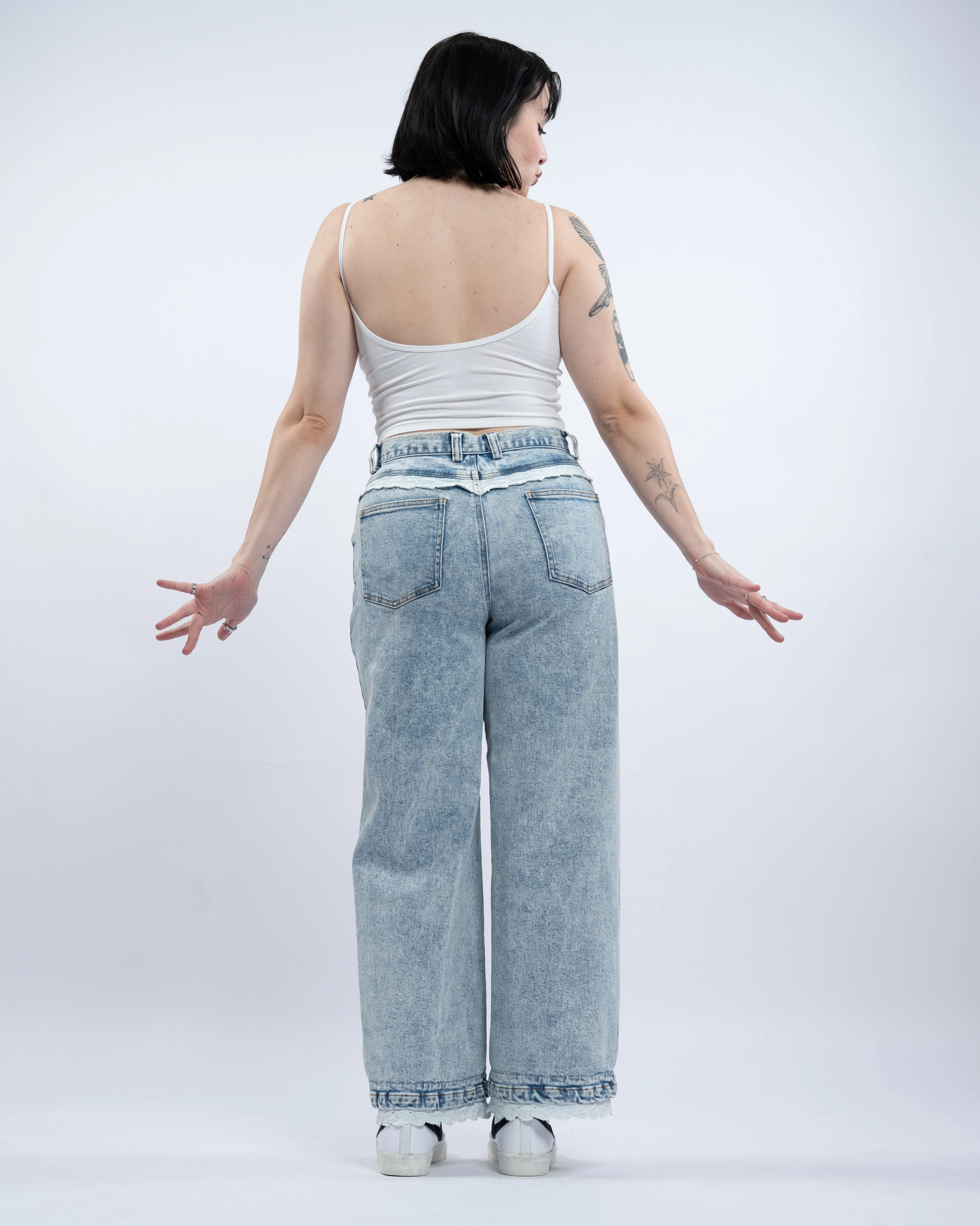 Blue Lace Jeans - Image 25
