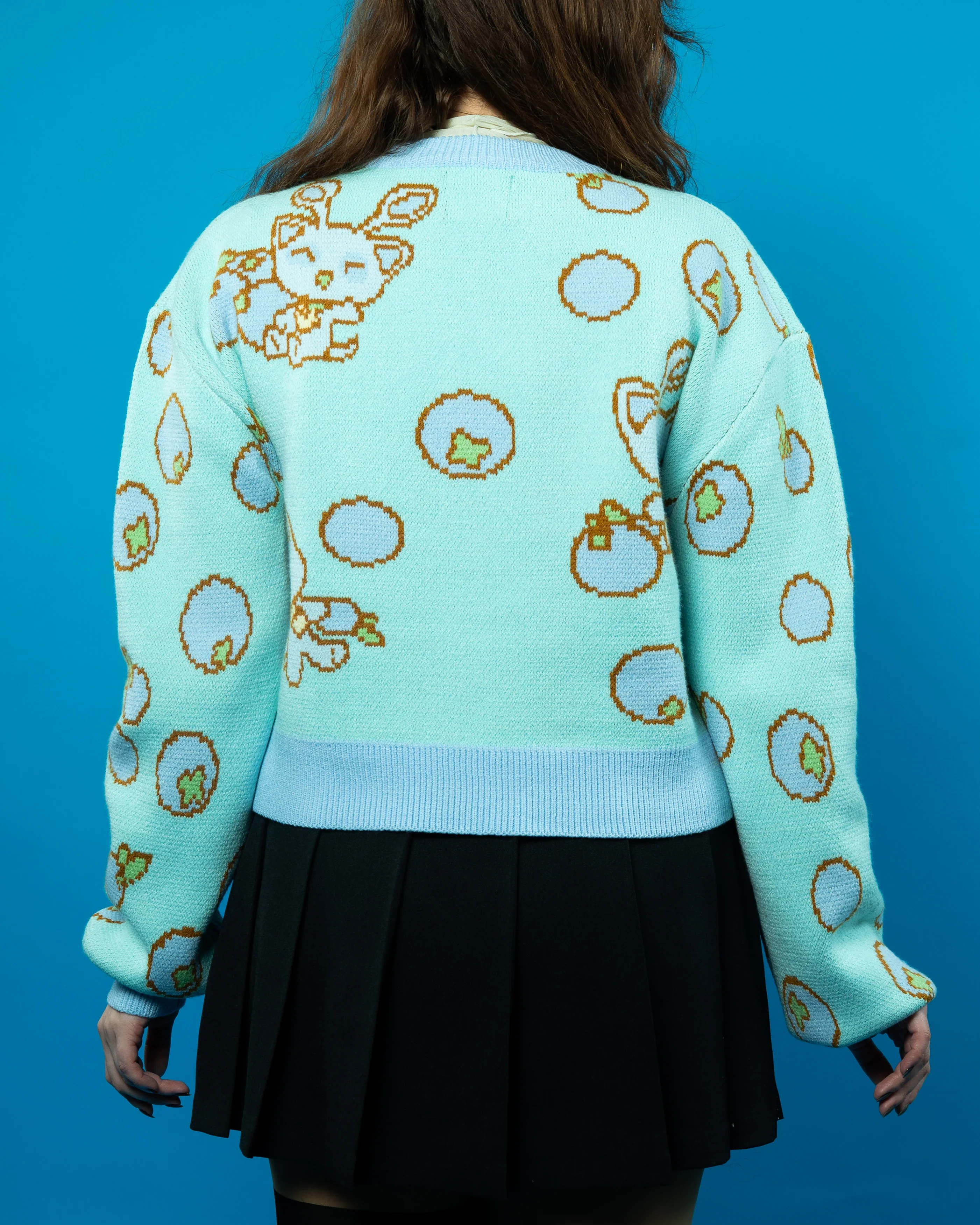Cropped Baby Aisha Blueberry Sweater - Image 4