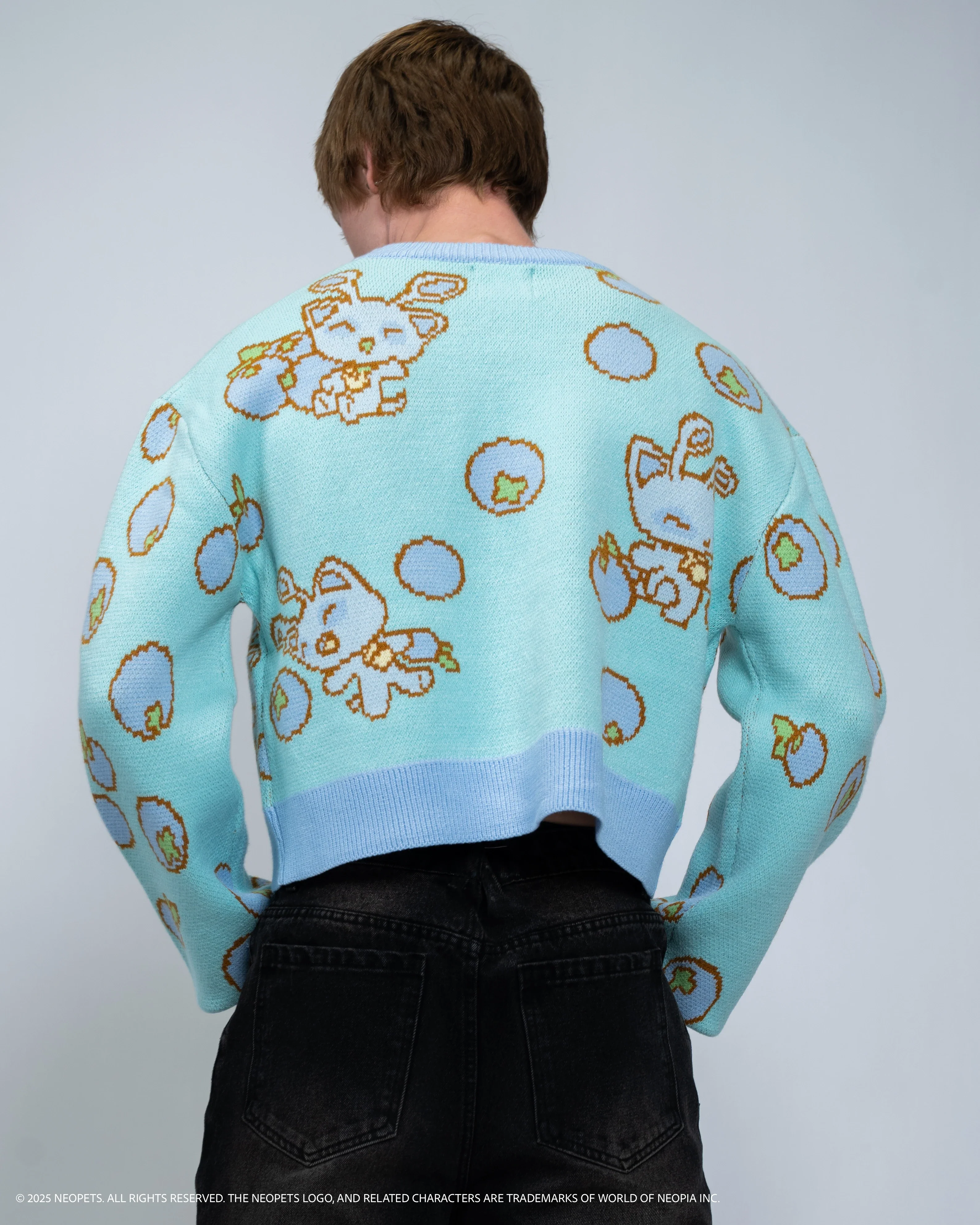 Cropped Baby Aisha Blueberry Sweater - Image 8