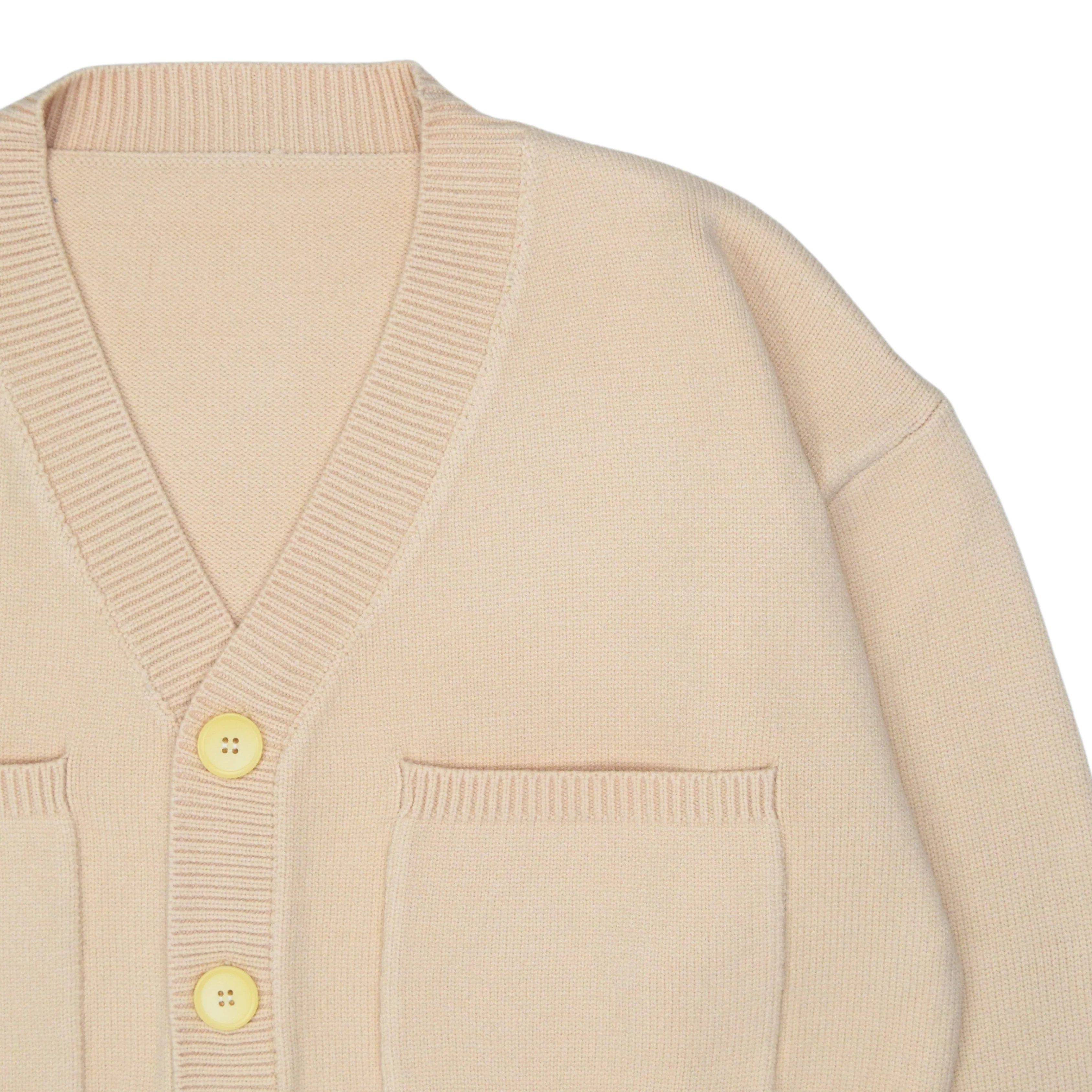 Cropped Beige/Cream/Nude Cardigan - Image 6