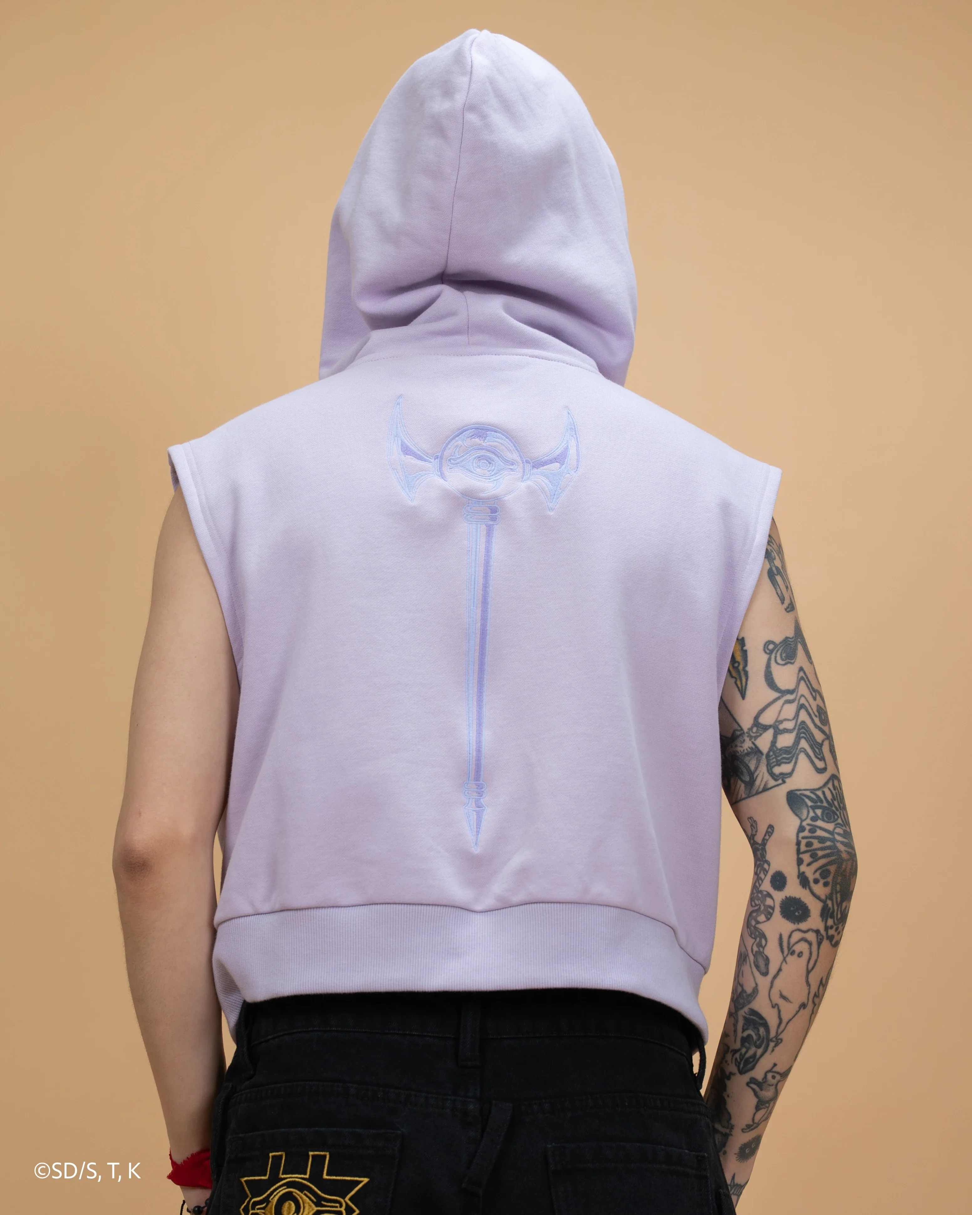 Cropped Marik Millennium Rod Hoodie - Image 5