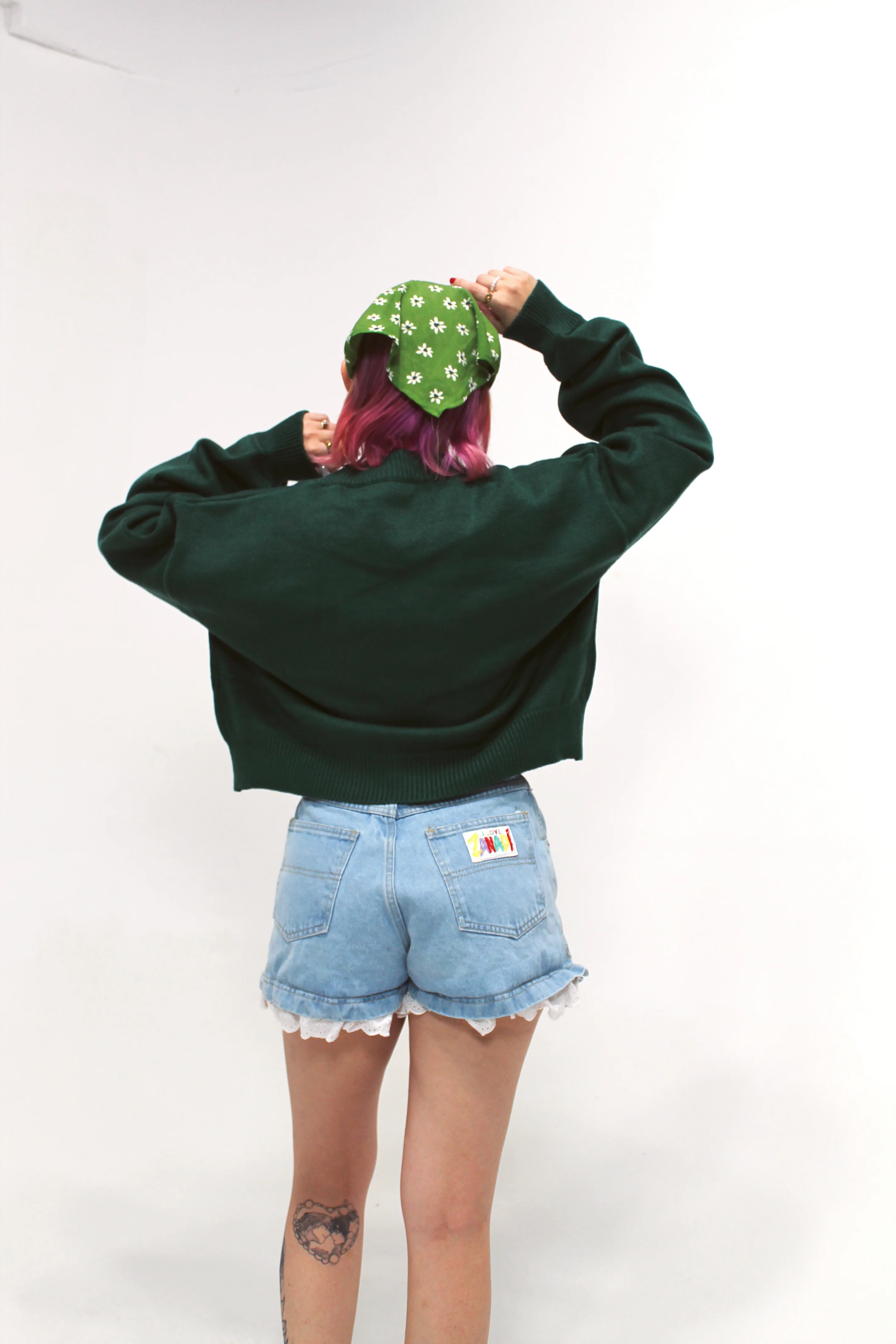 Cropped Touch Grass Cardigan - Image 4