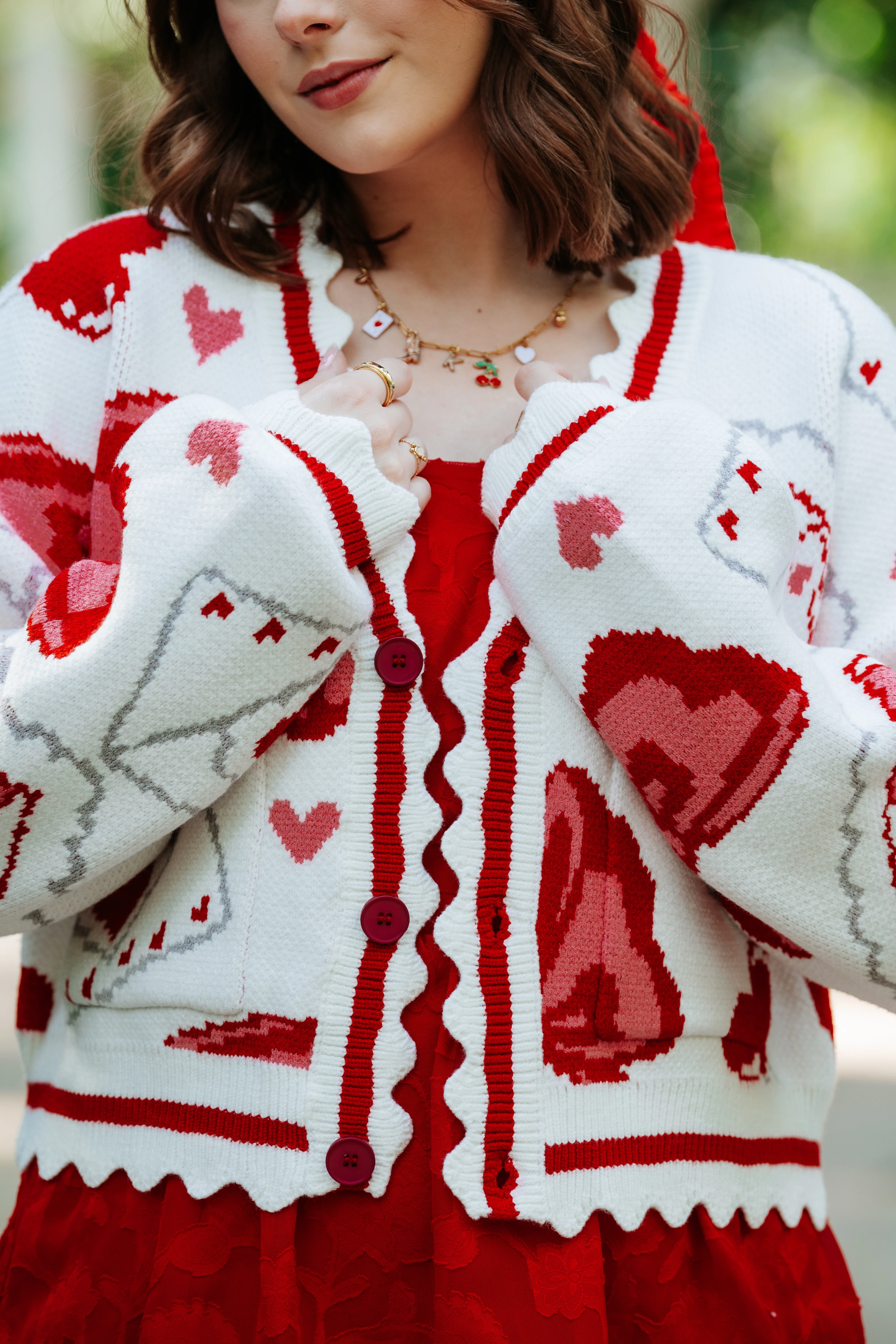 Cropped Valentine Cardigan - Image 10