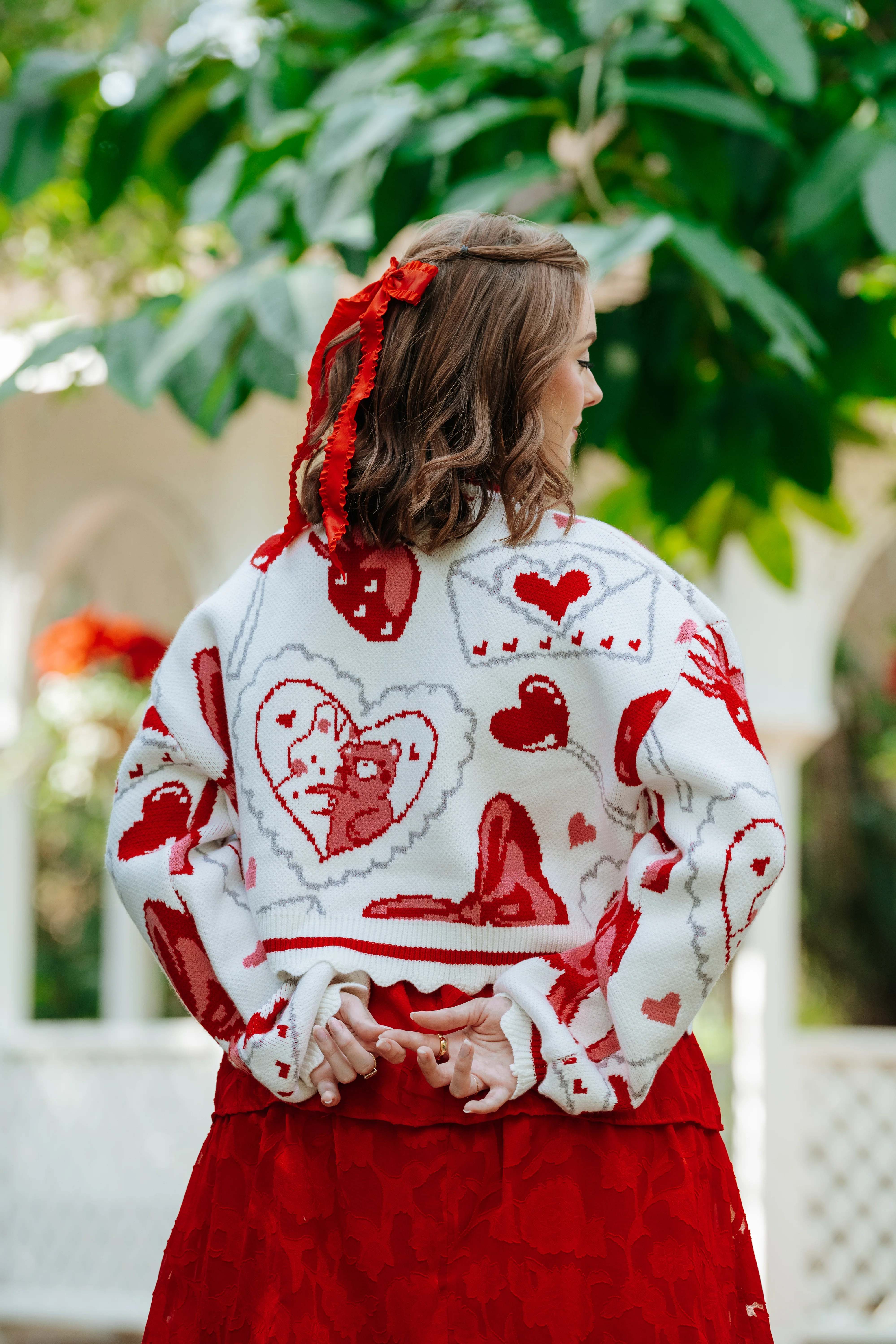 Cropped Valentine Cardigan - Image 4