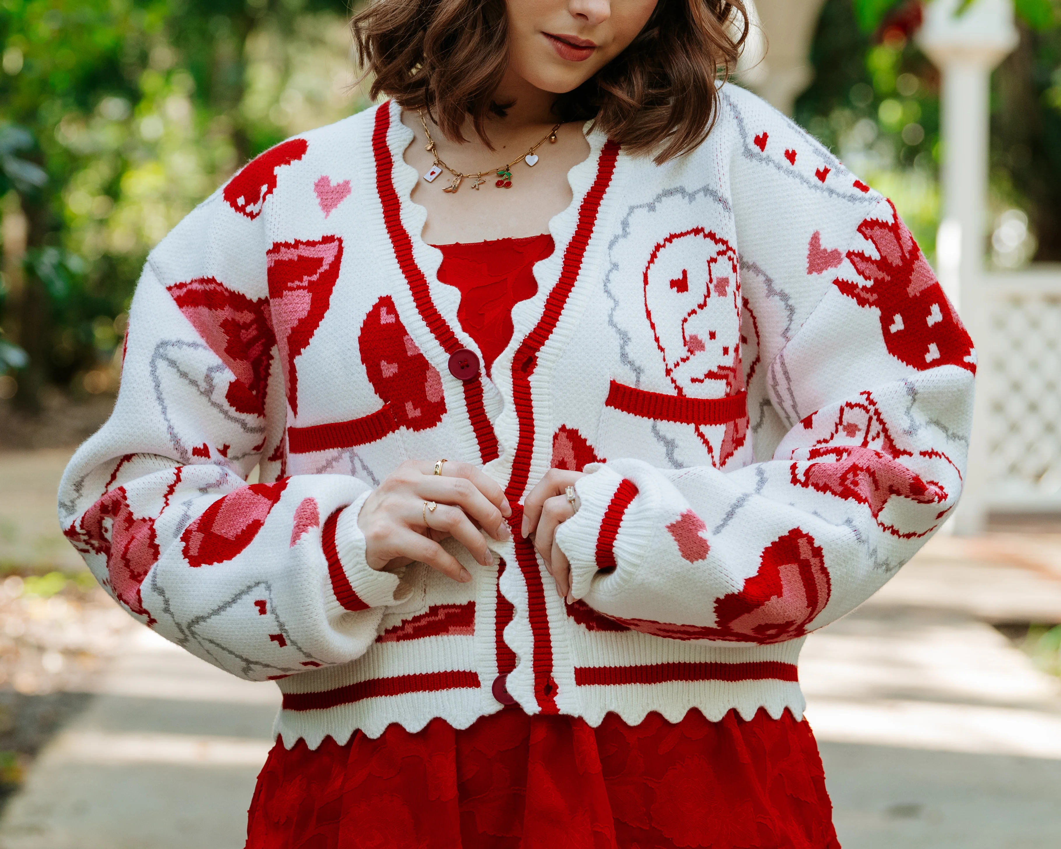 Cropped Valentine Cardigan - Image 5