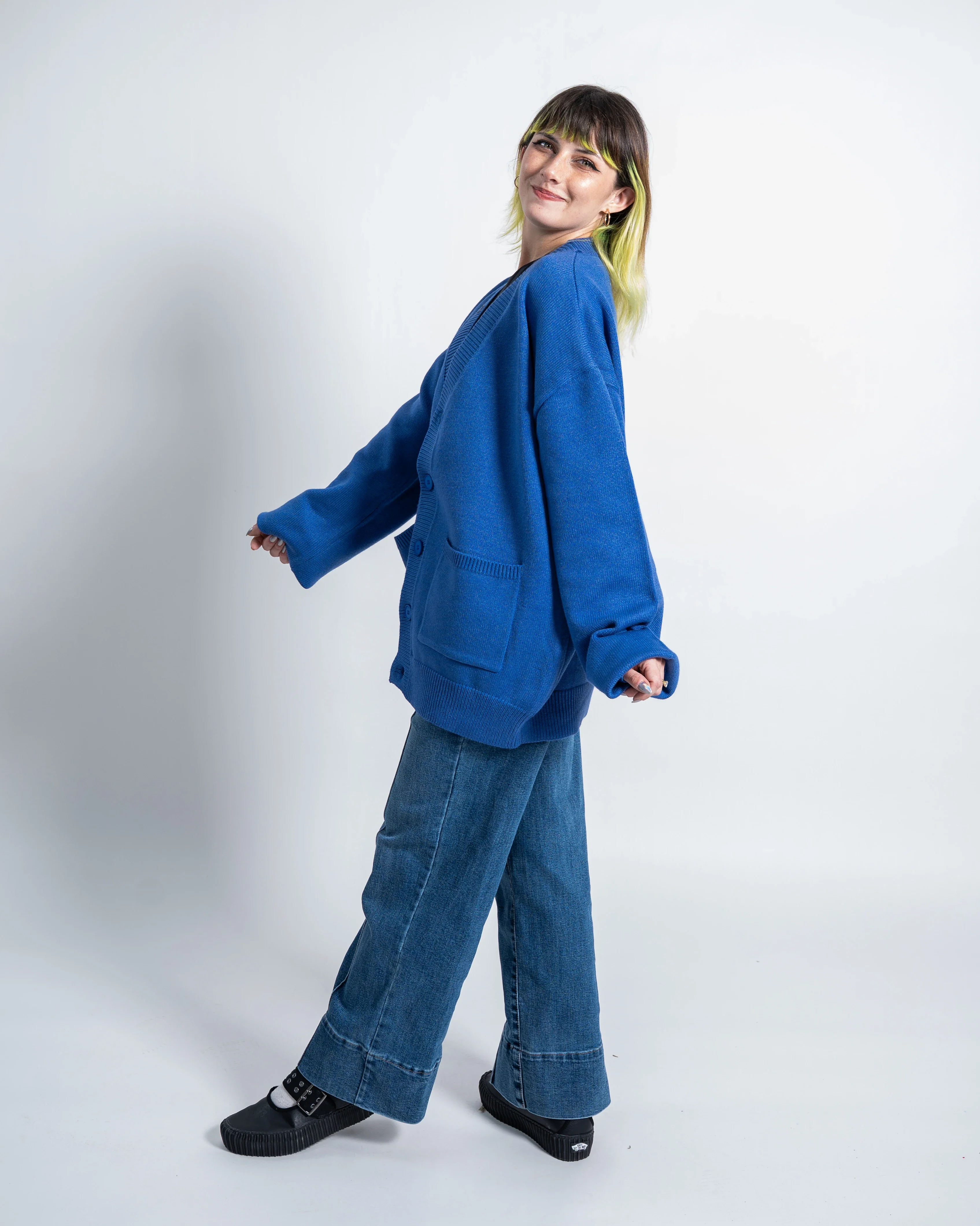 Dark Blue Cardigan - Image 4