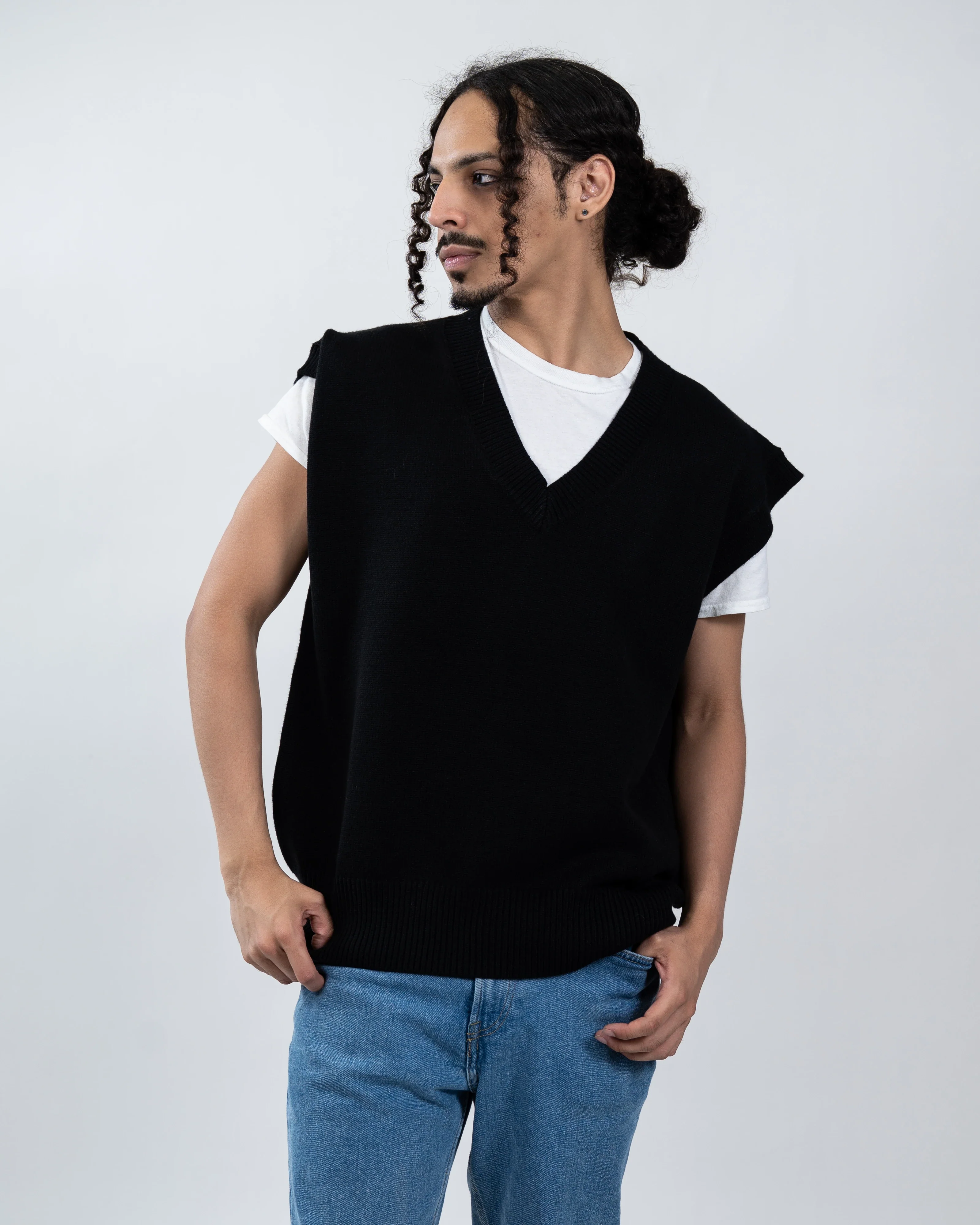 Dark White Vest - Image 5