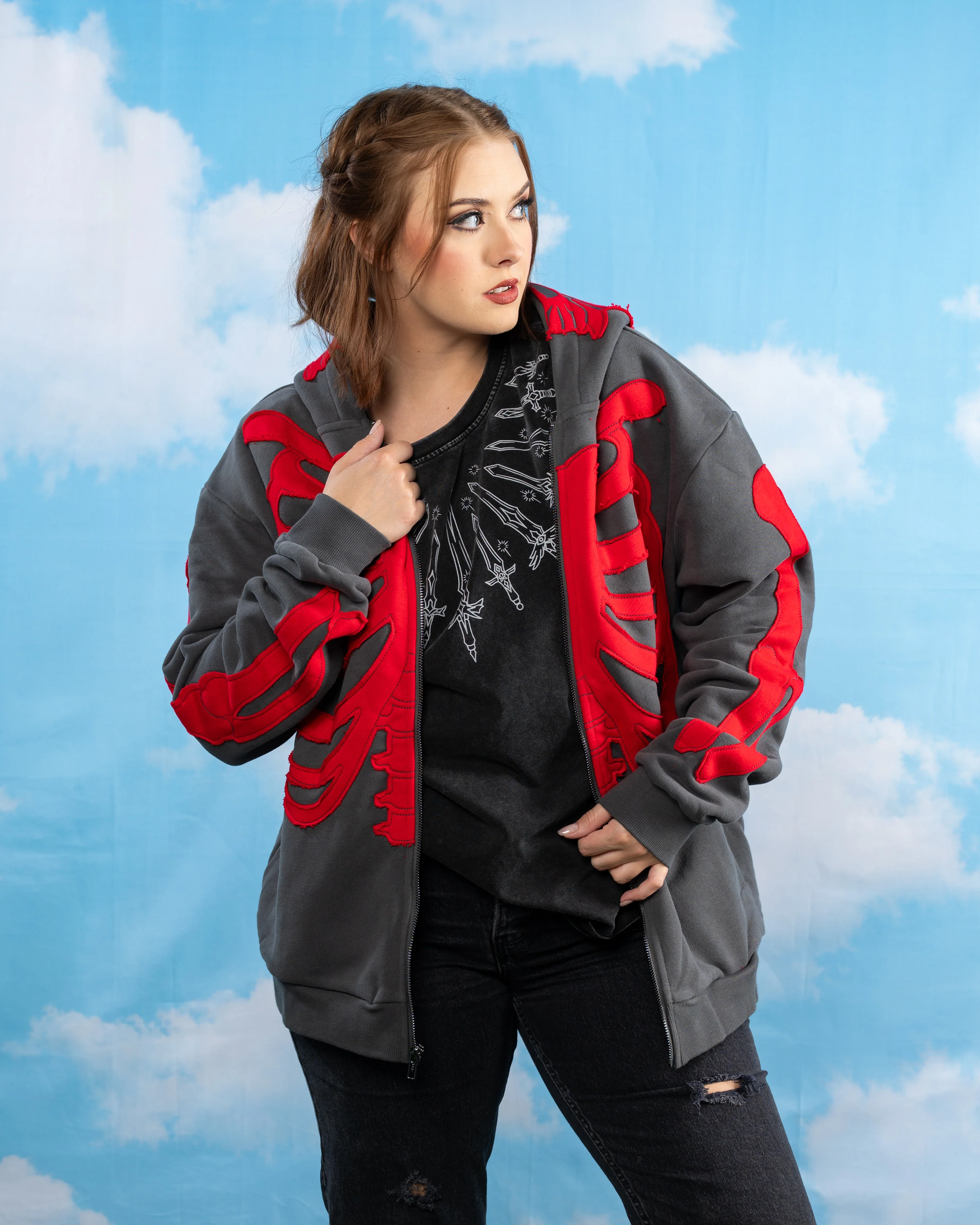Demon Skeleton Hoodie - Image 7