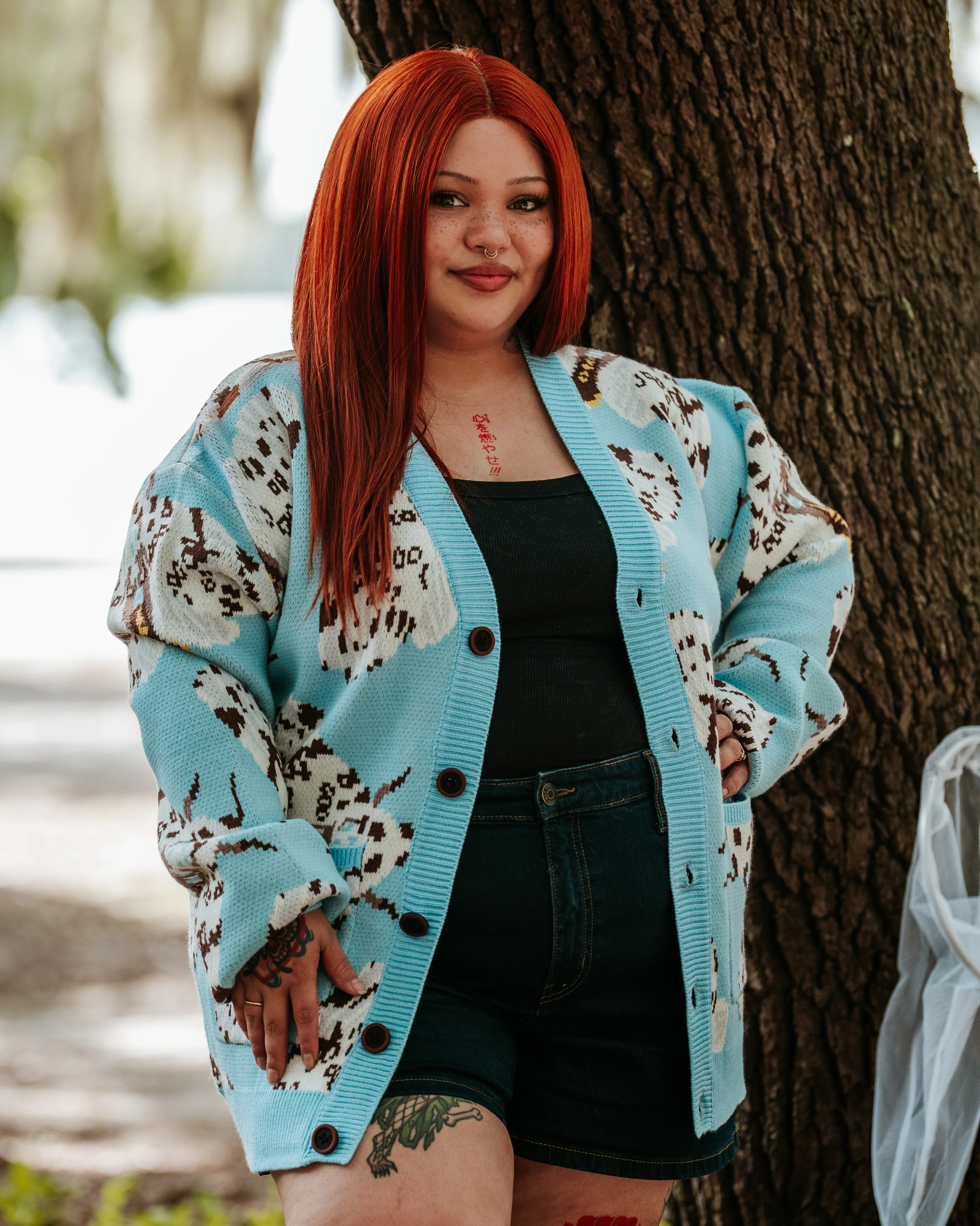 Giant Leopard Moth Cardigan - Image 5