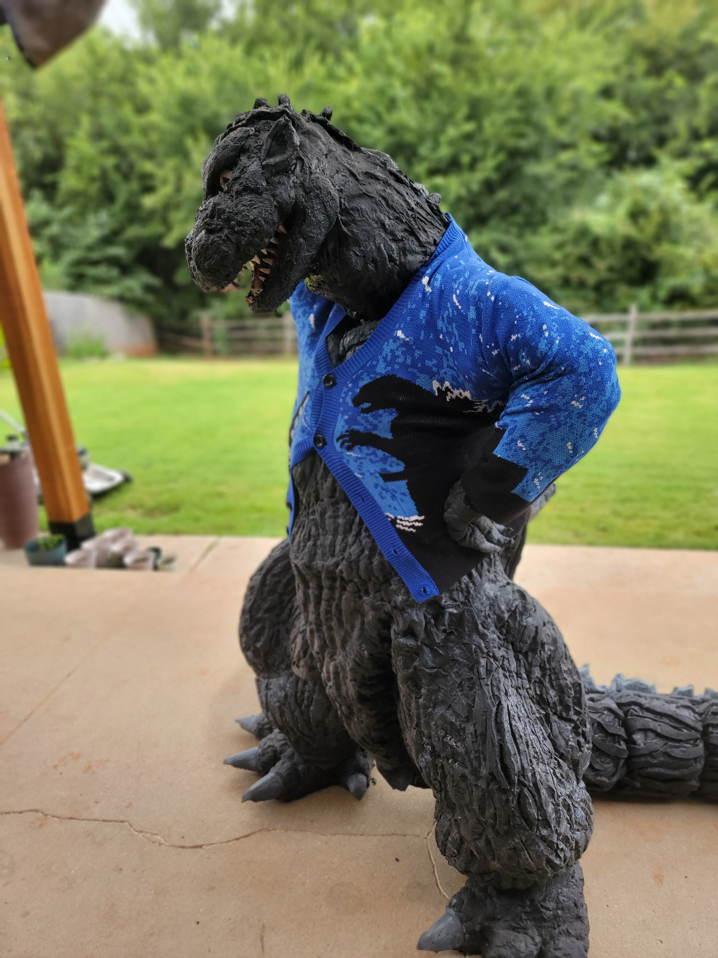 Godzilla Silhouette Cardigan - Image 18