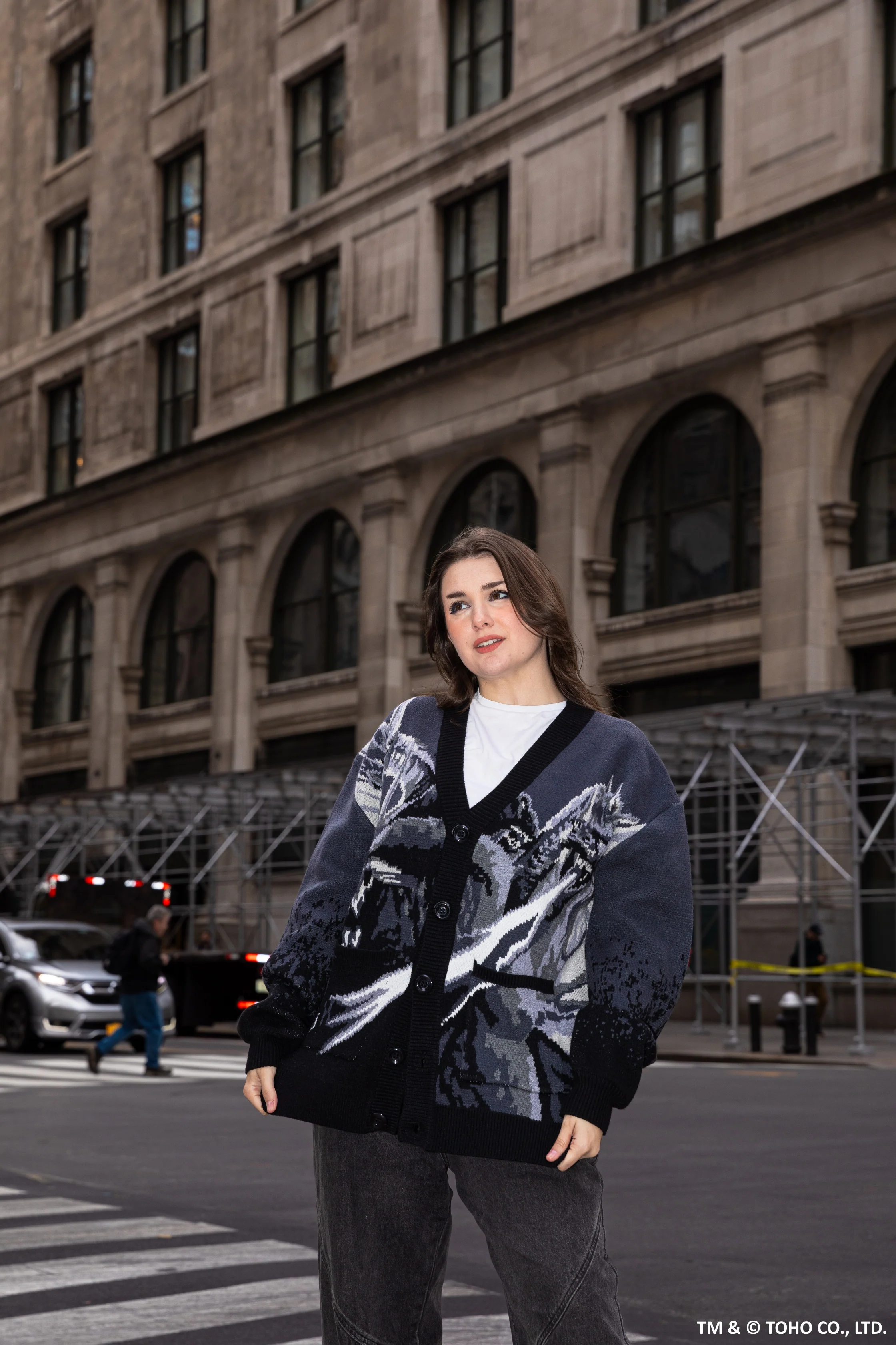 Godzilla Vs King Ghidorah Cardigan - Image 3