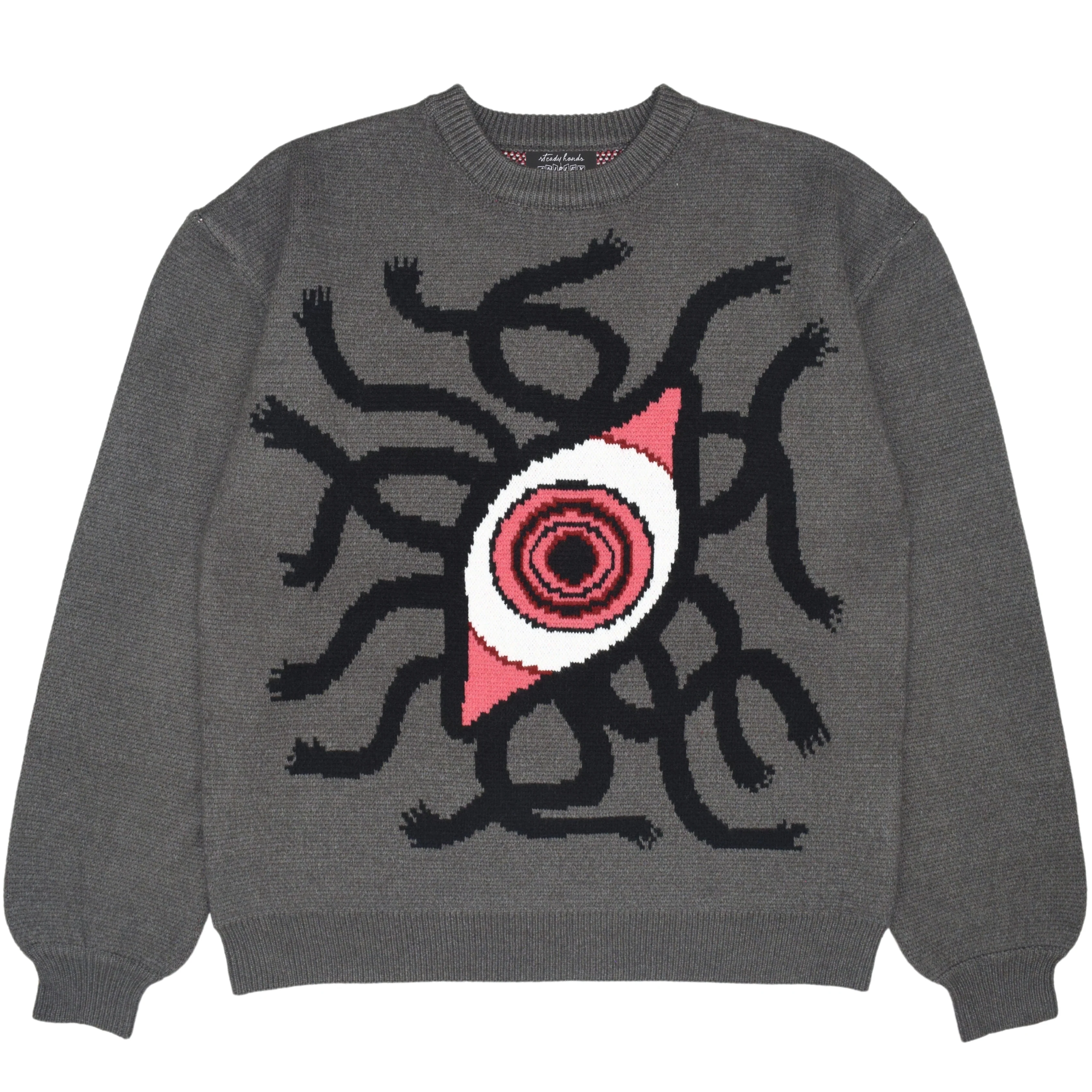 Grey Knit Gate Sweater