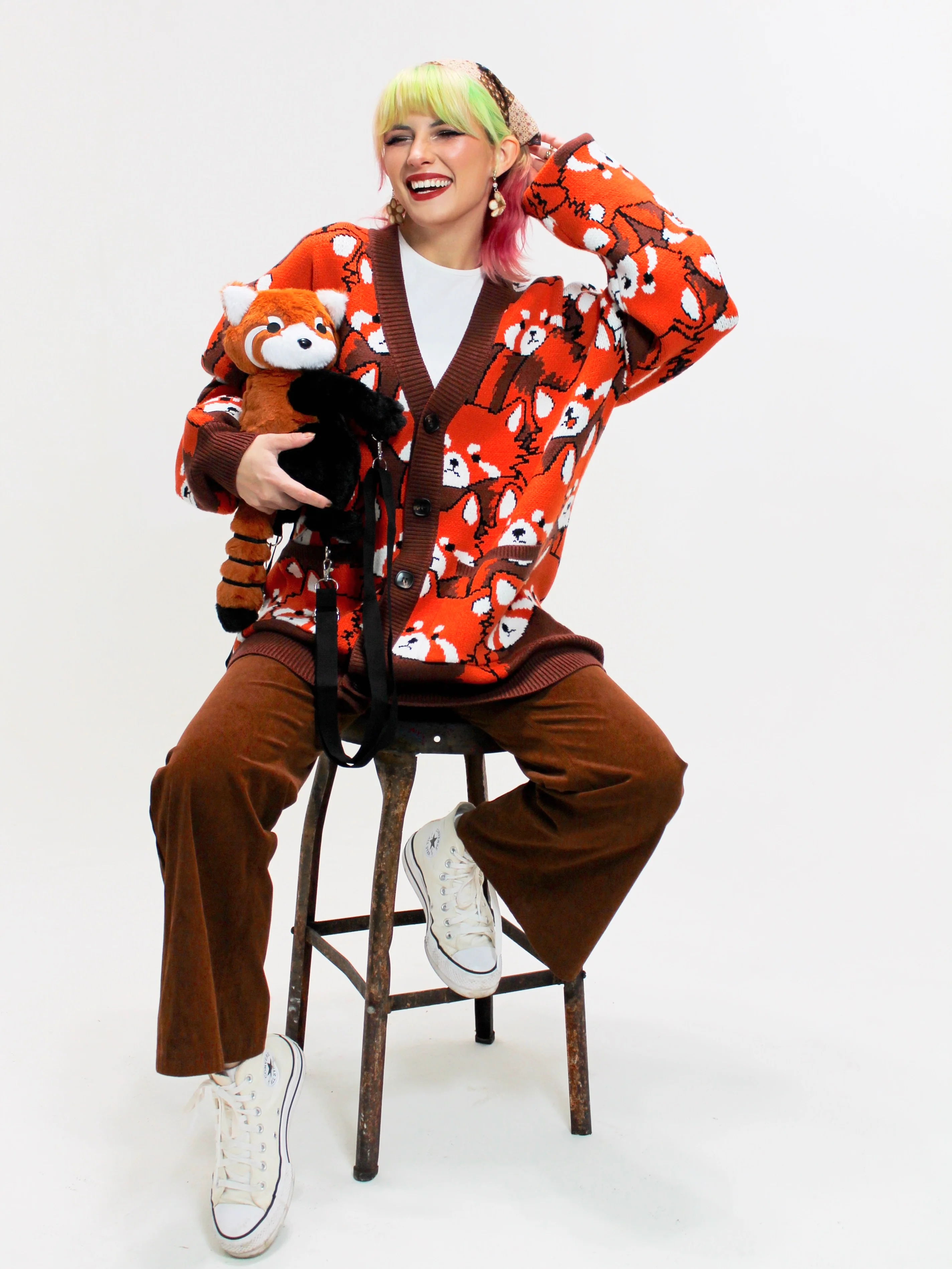 Left on Red Panda Cardigan - Image 14