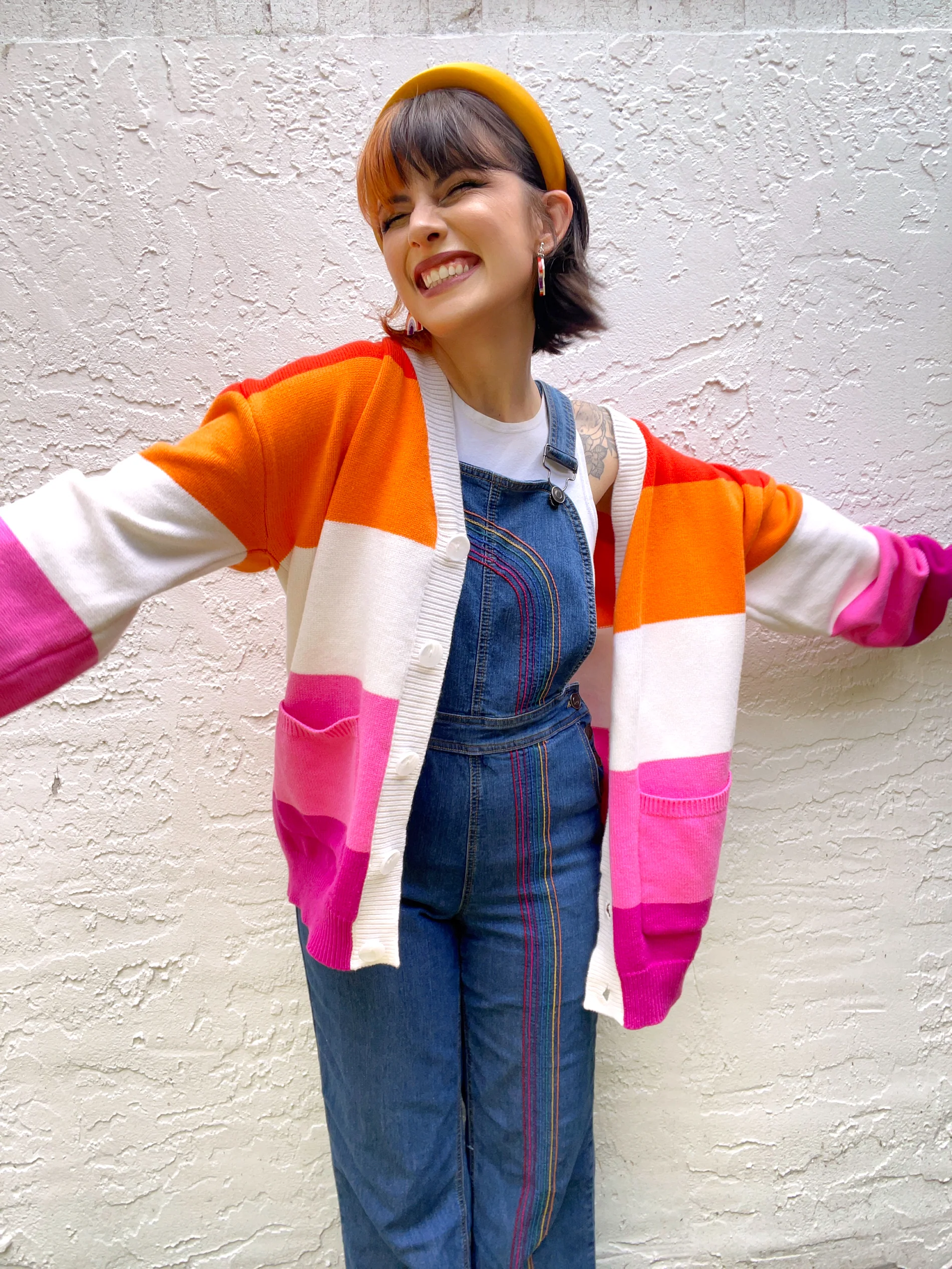 Lesbian Pride Cardigan - Image 4