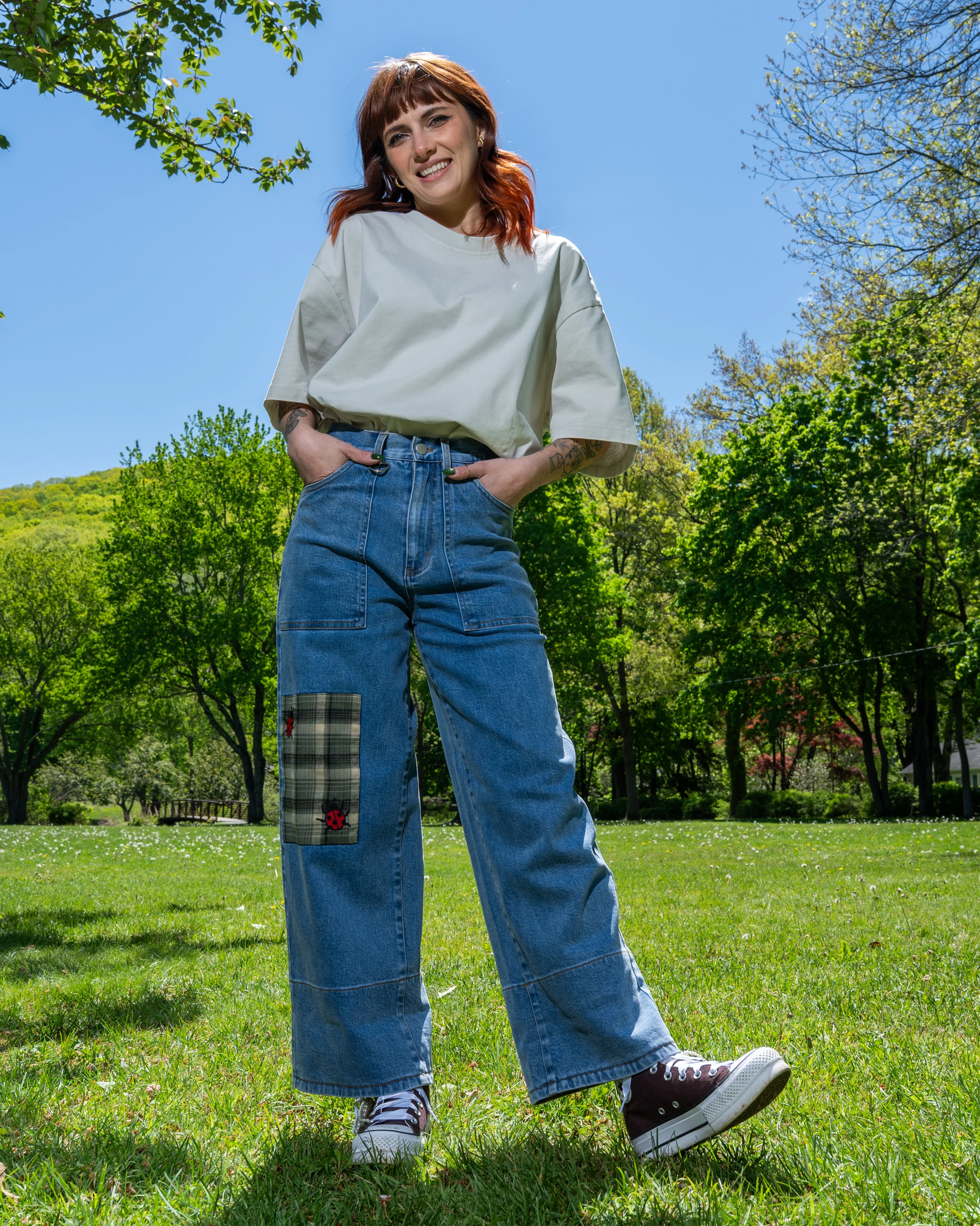 Mackle Bottom Jeans - Image 10
