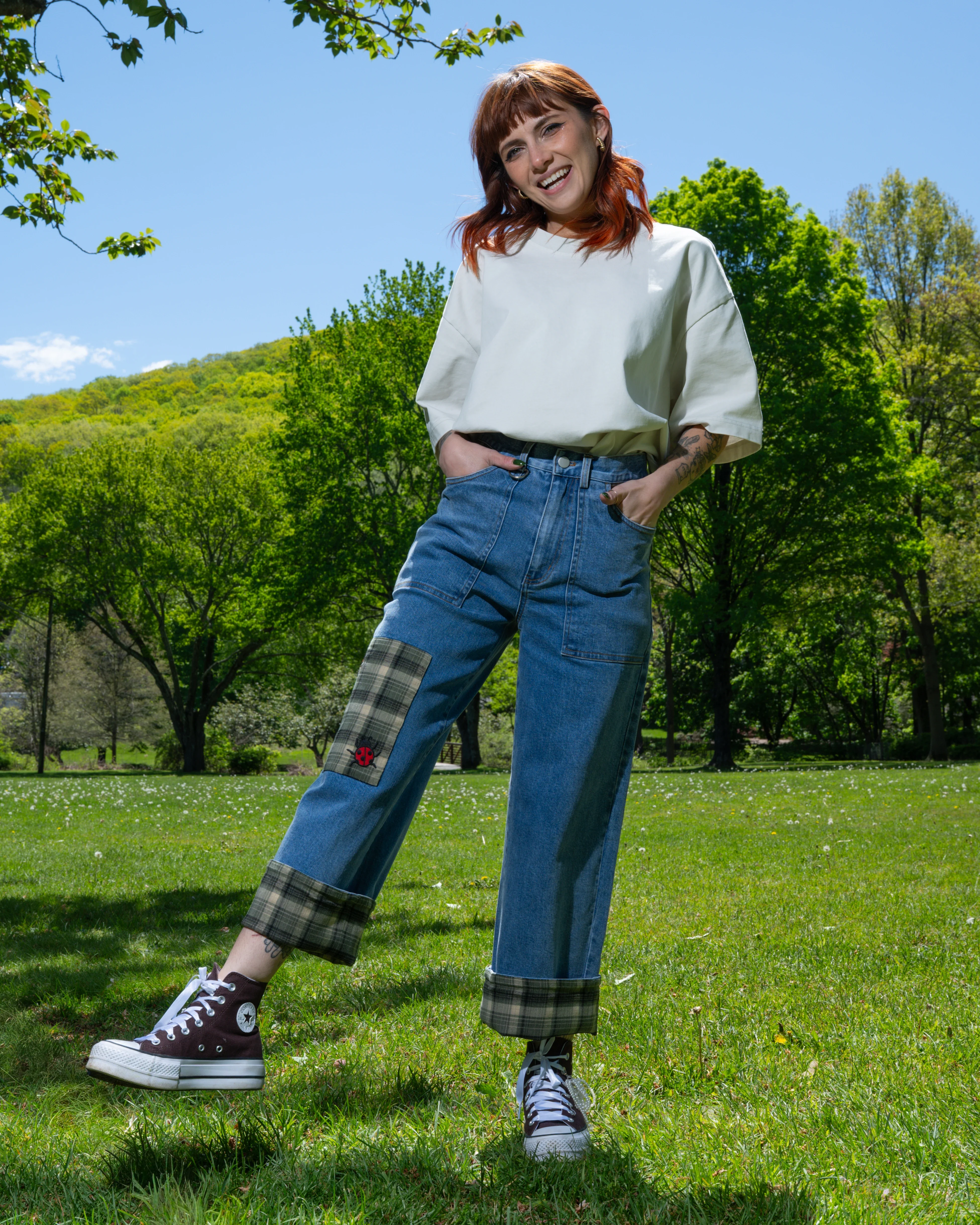 Mackle Bottom Jeans - Image 13