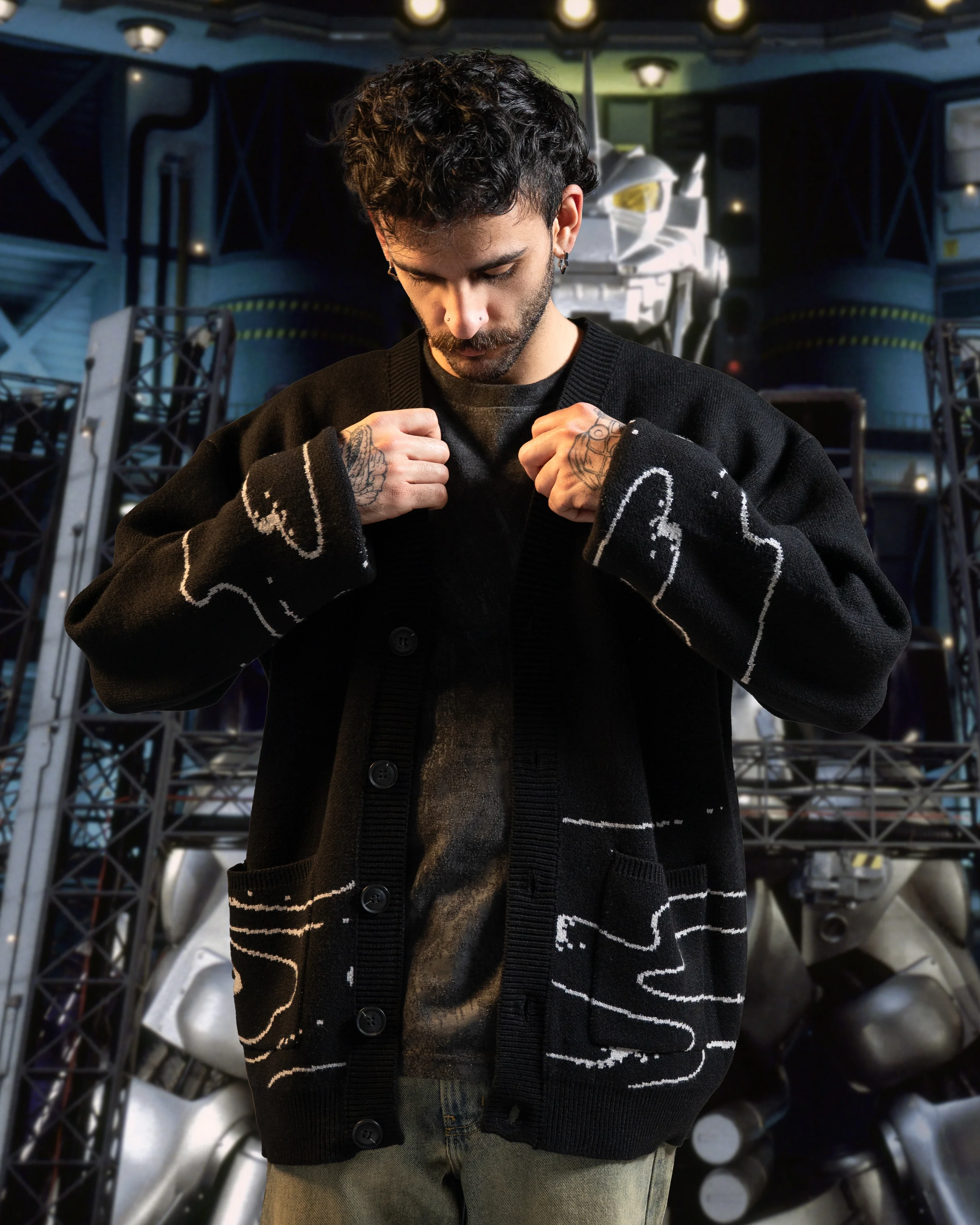Mechagodzilla Attack Cardigan - Image 17