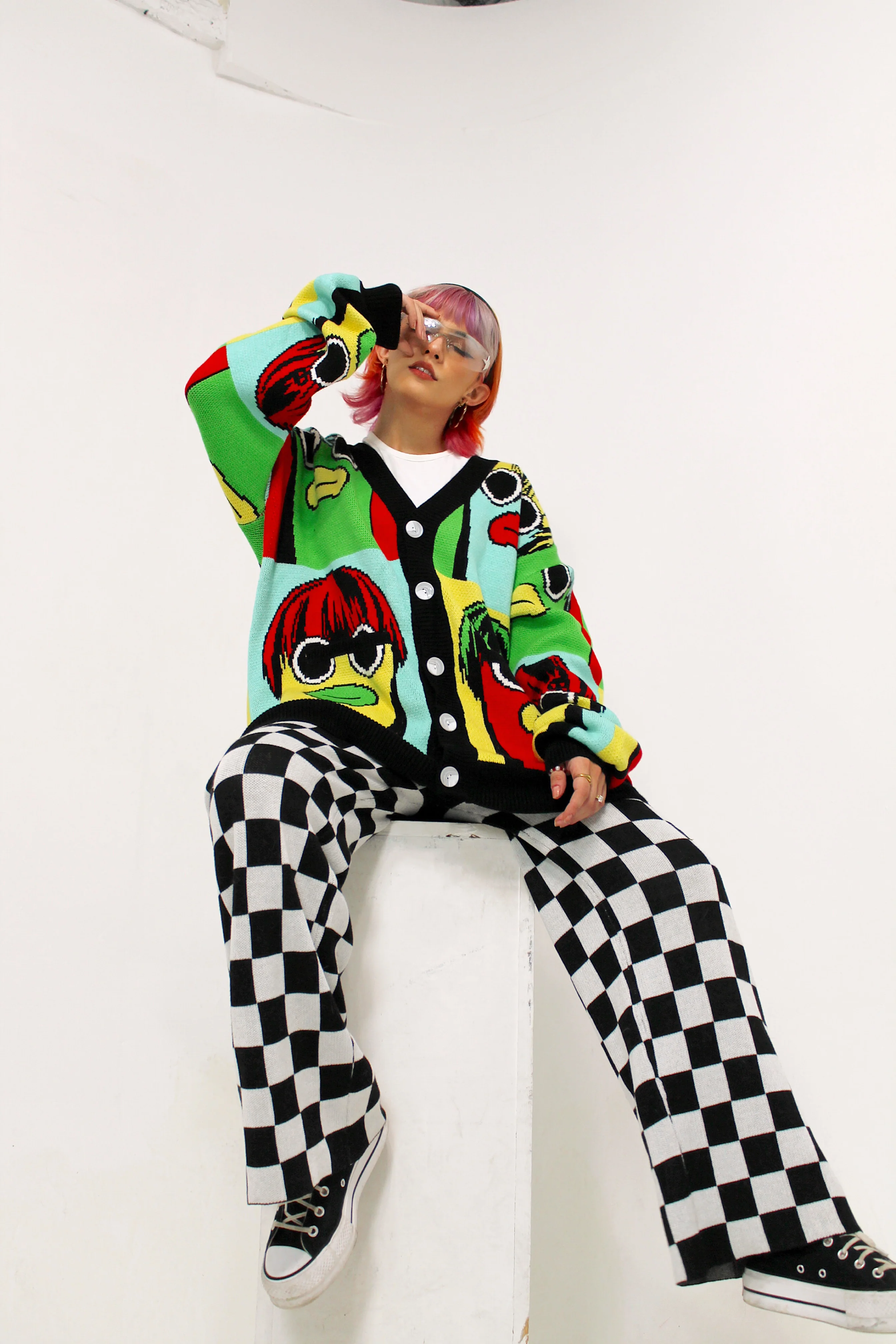 Nobody Sausage Pop Art Cardigan - Image 5