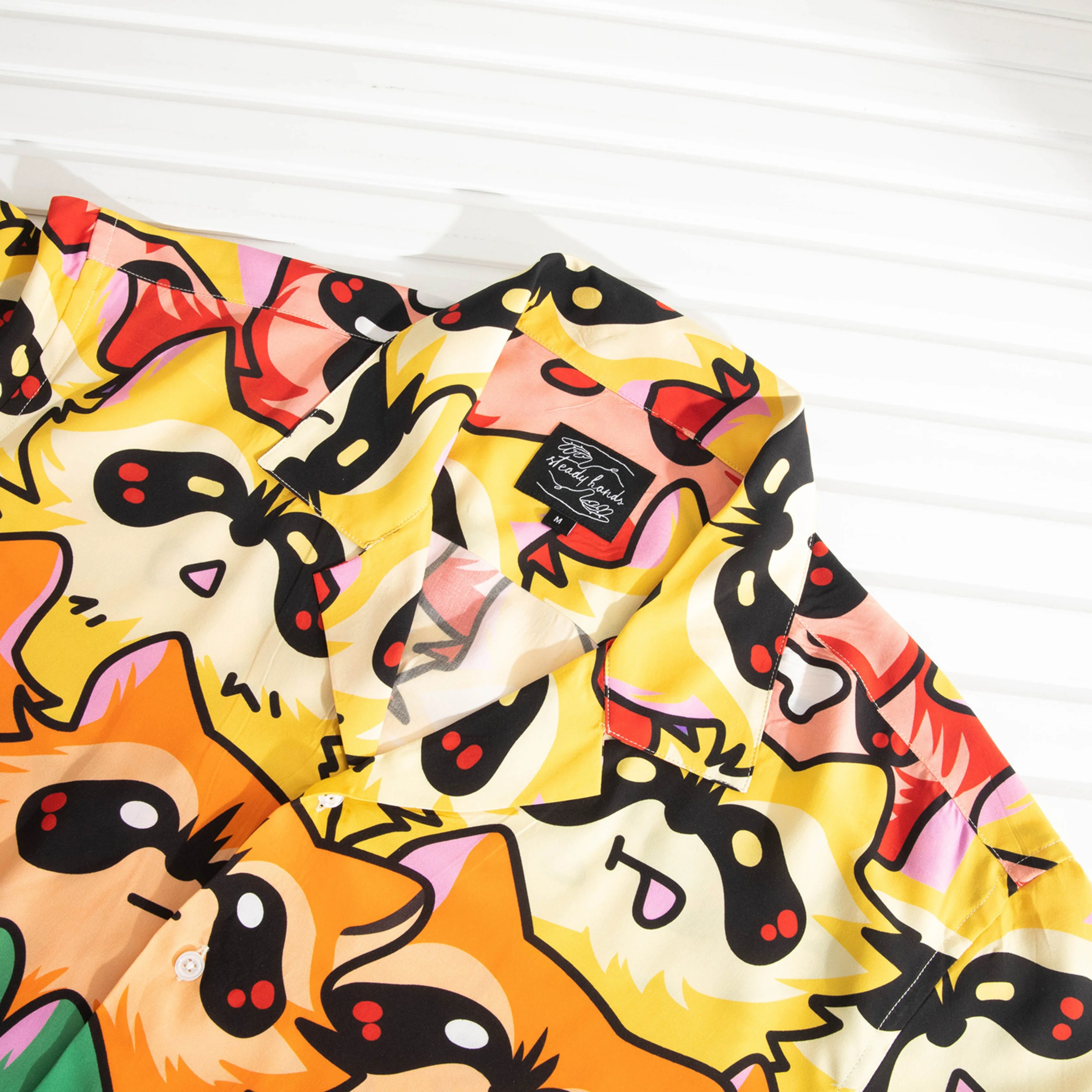 Rainbow Raccoon Button Up - Image 3