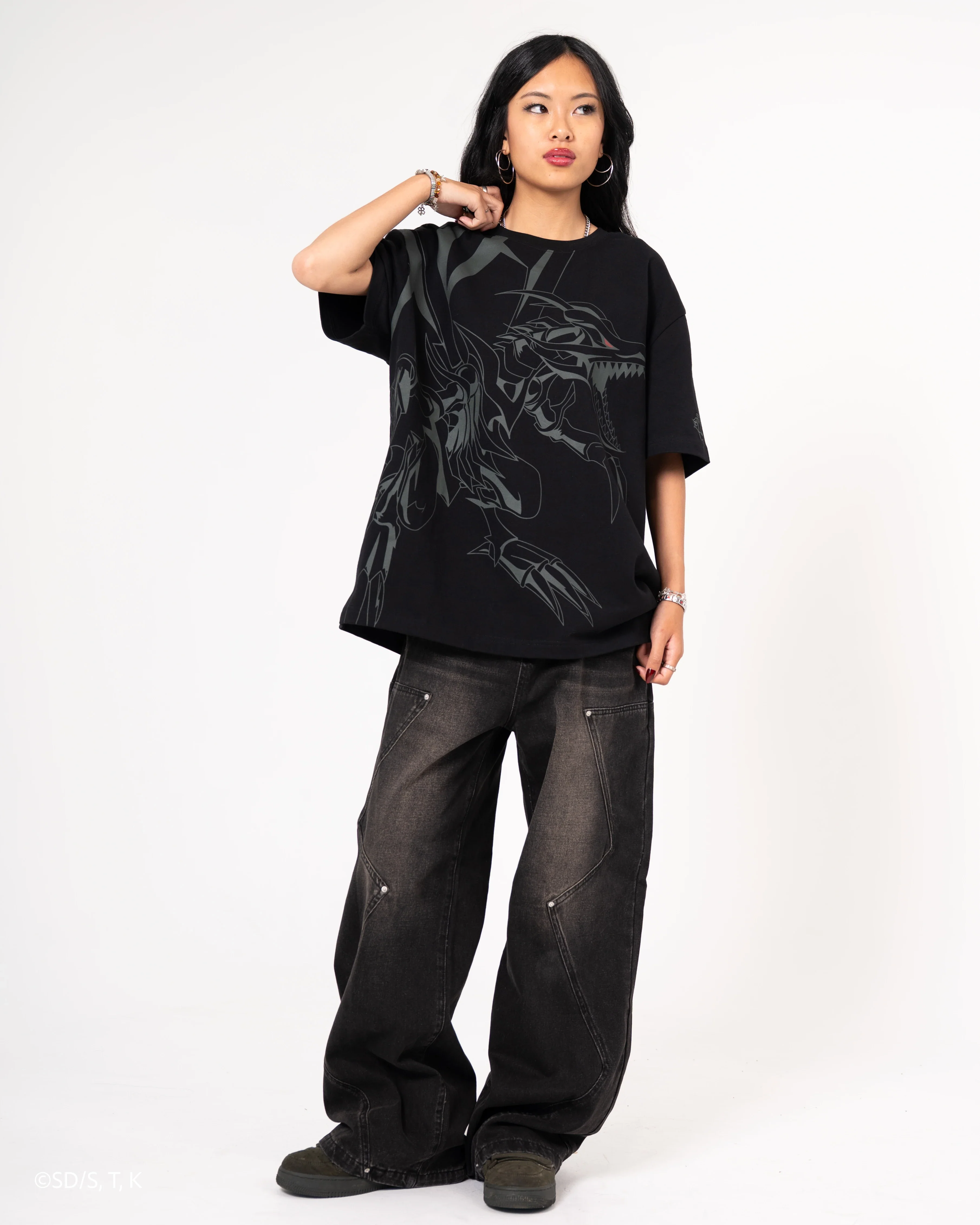 Red-Eyes Front Print Tee - Image 3