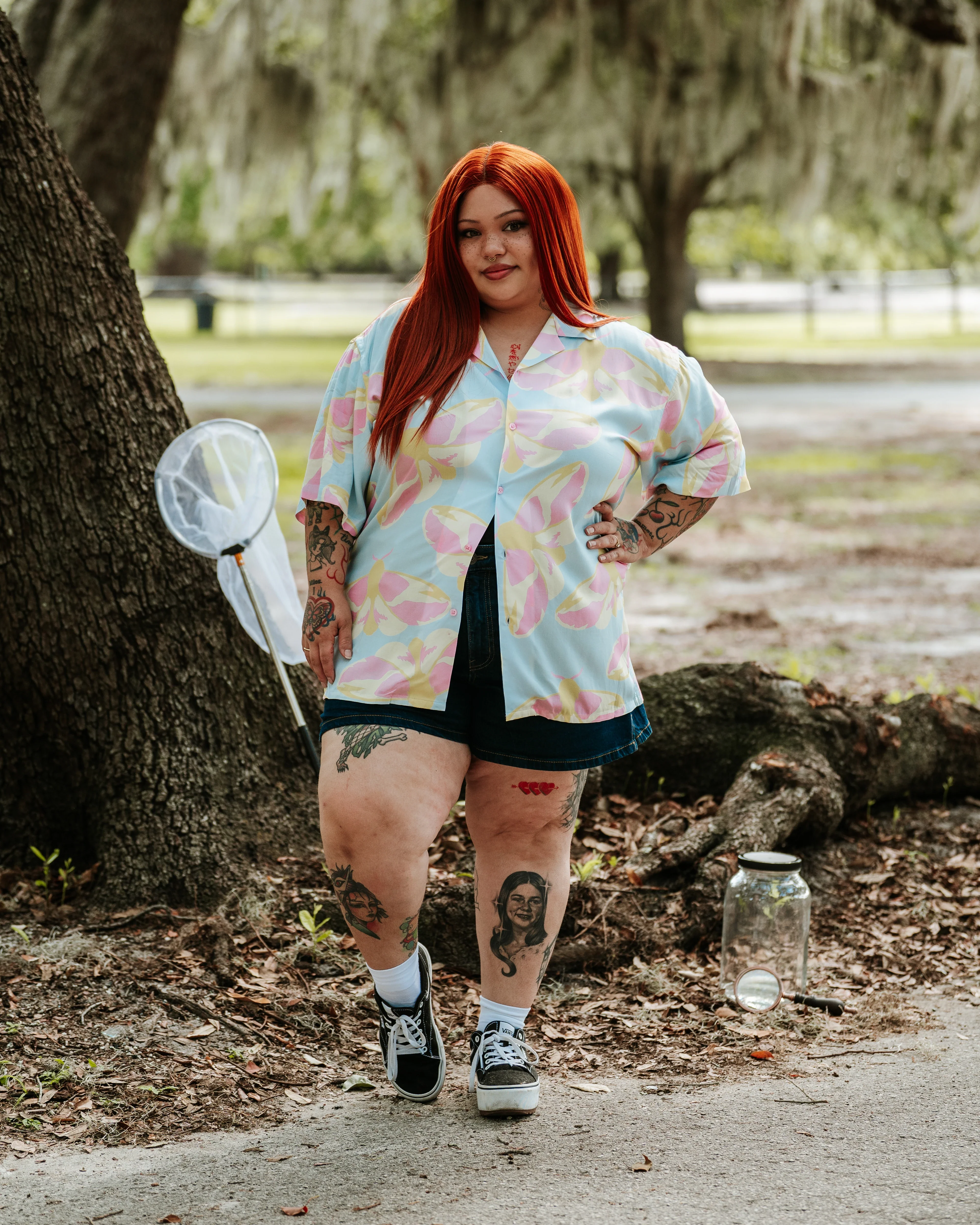 Rosy Maple Moth Button Up - Image 3