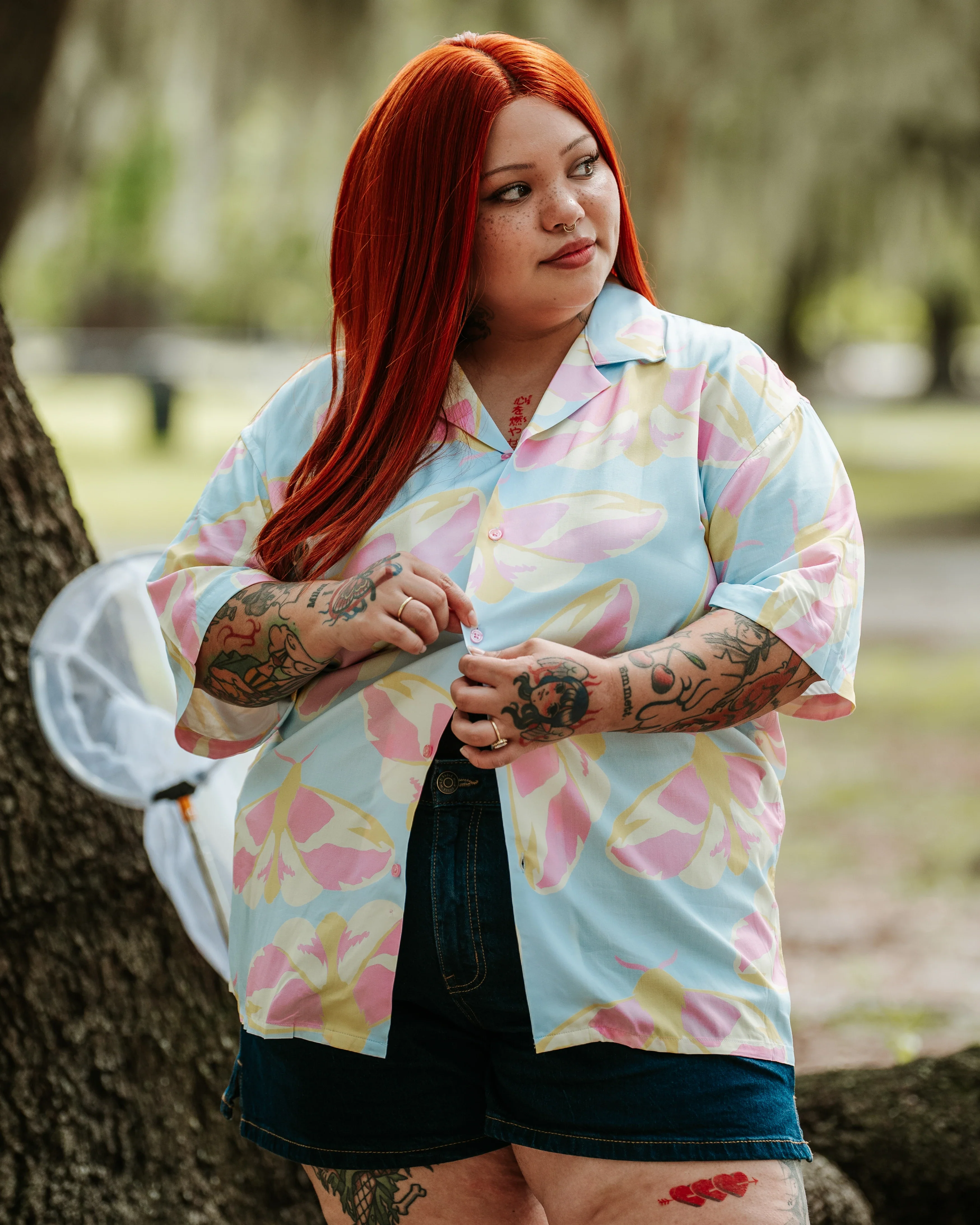 Rosy Maple Moth Button Up - Image 5