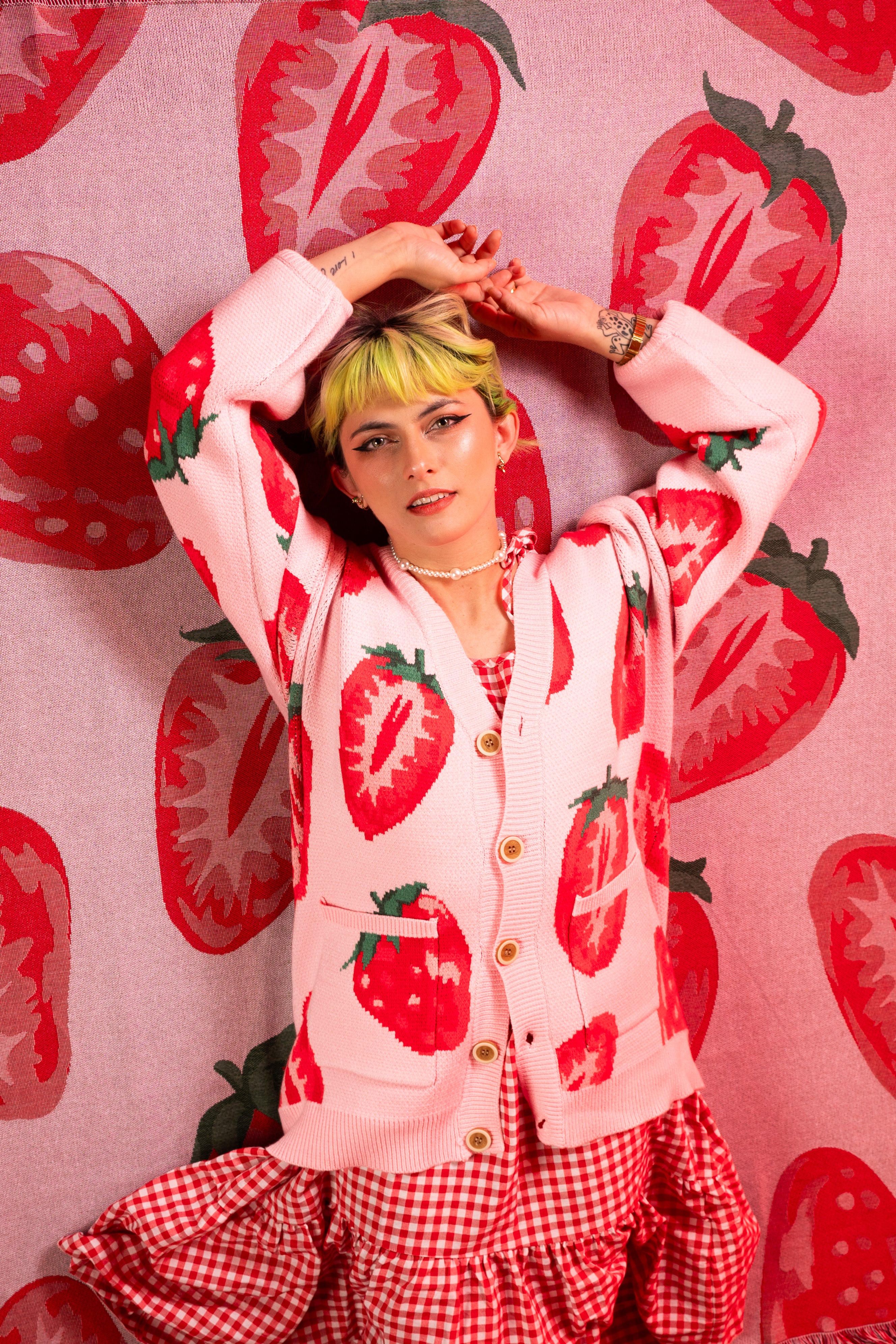 Strawberry With Me Cardigan - Image 6