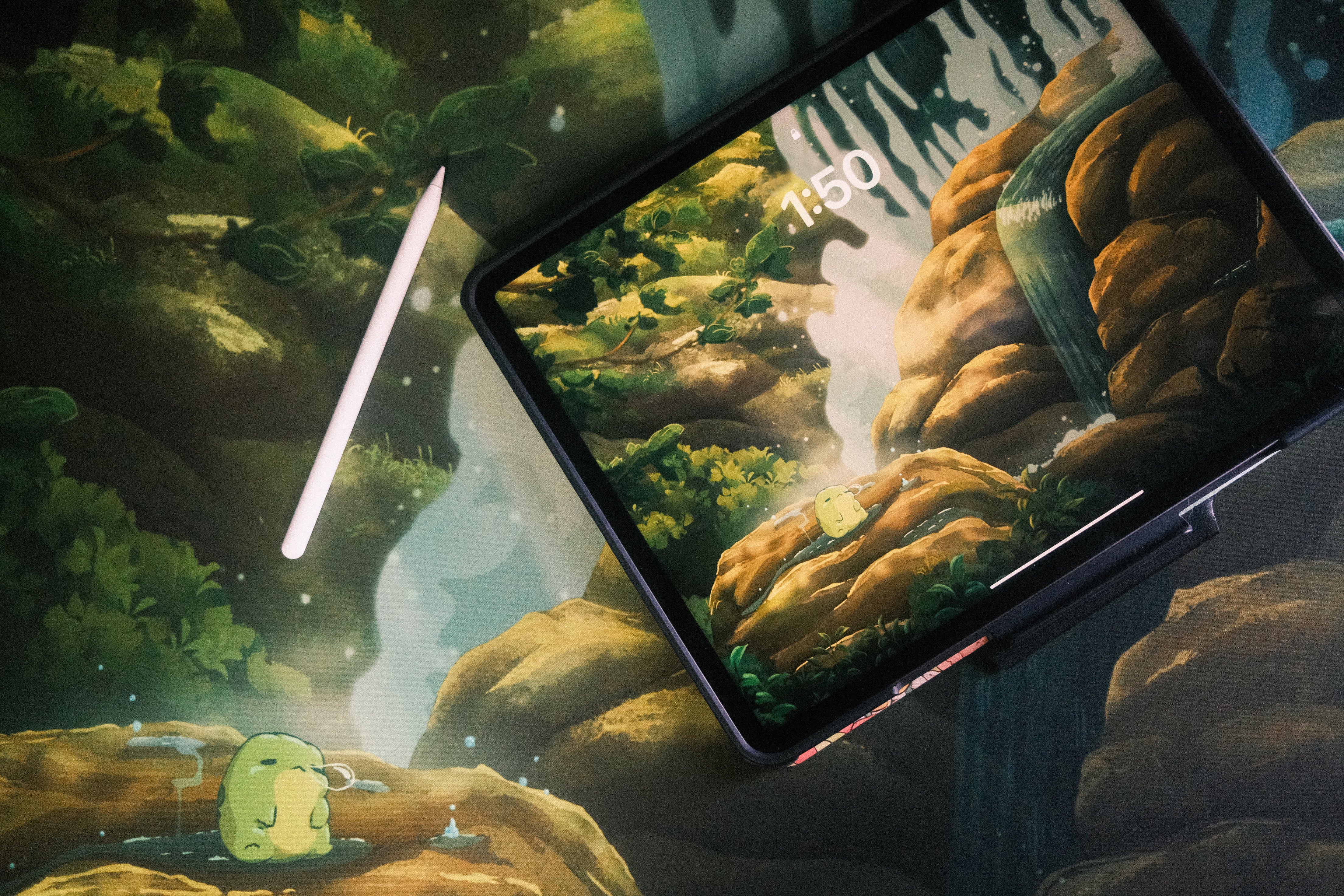 Waterfall Frog Desk Mat - Image 3