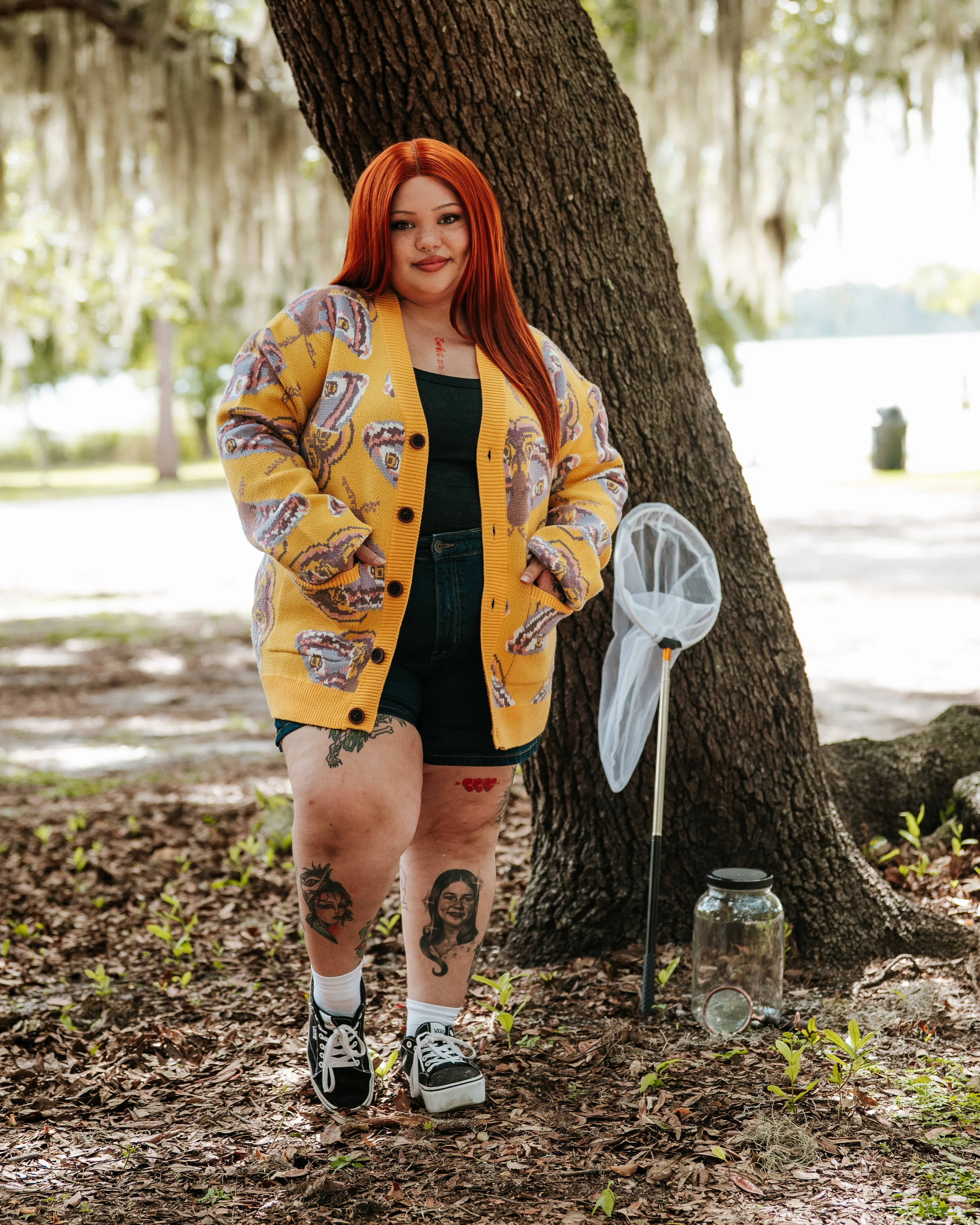 Yellow Emperor Moth Cardigan - Image 3