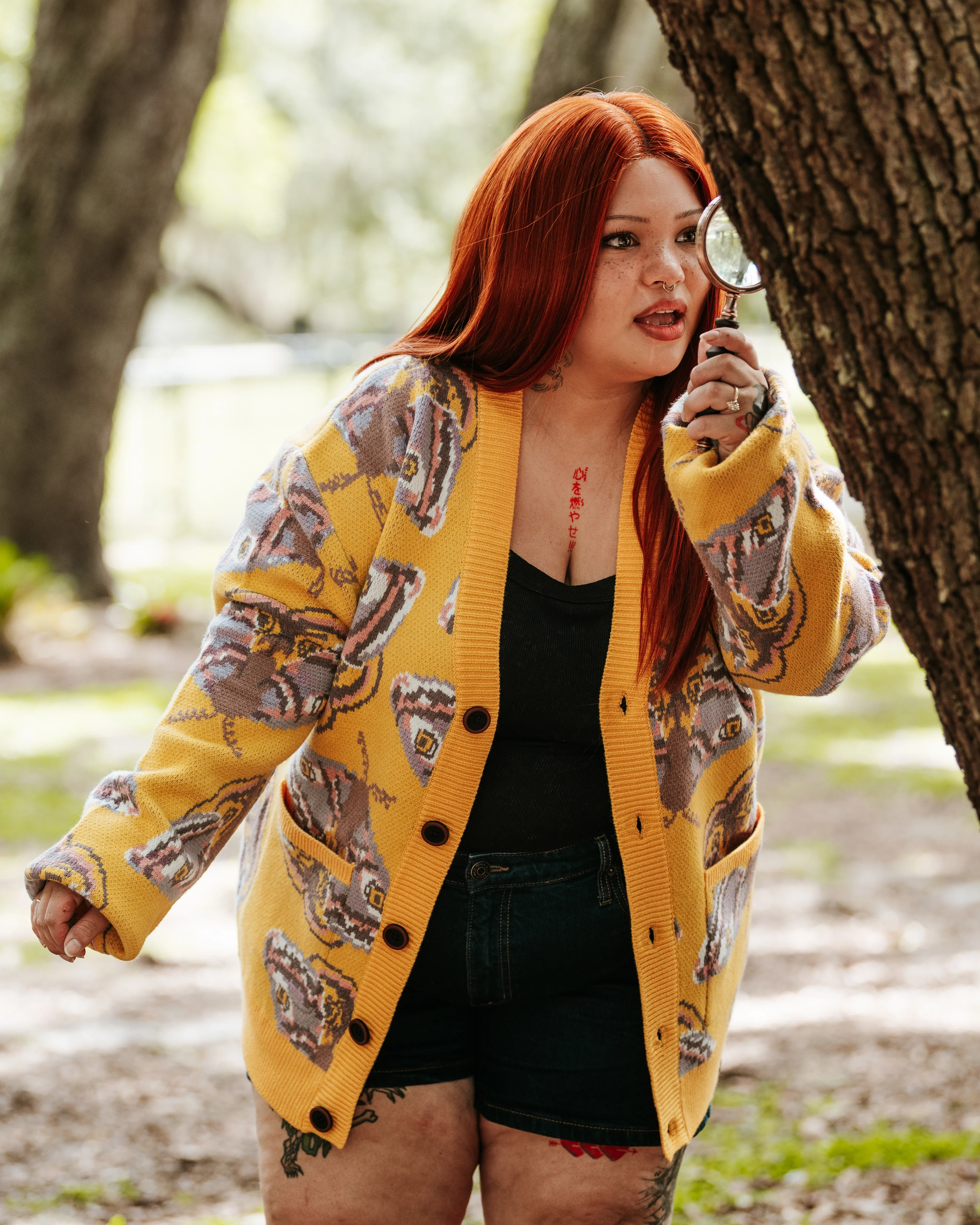 Yellow Emperor Moth Cardigan - Image 6